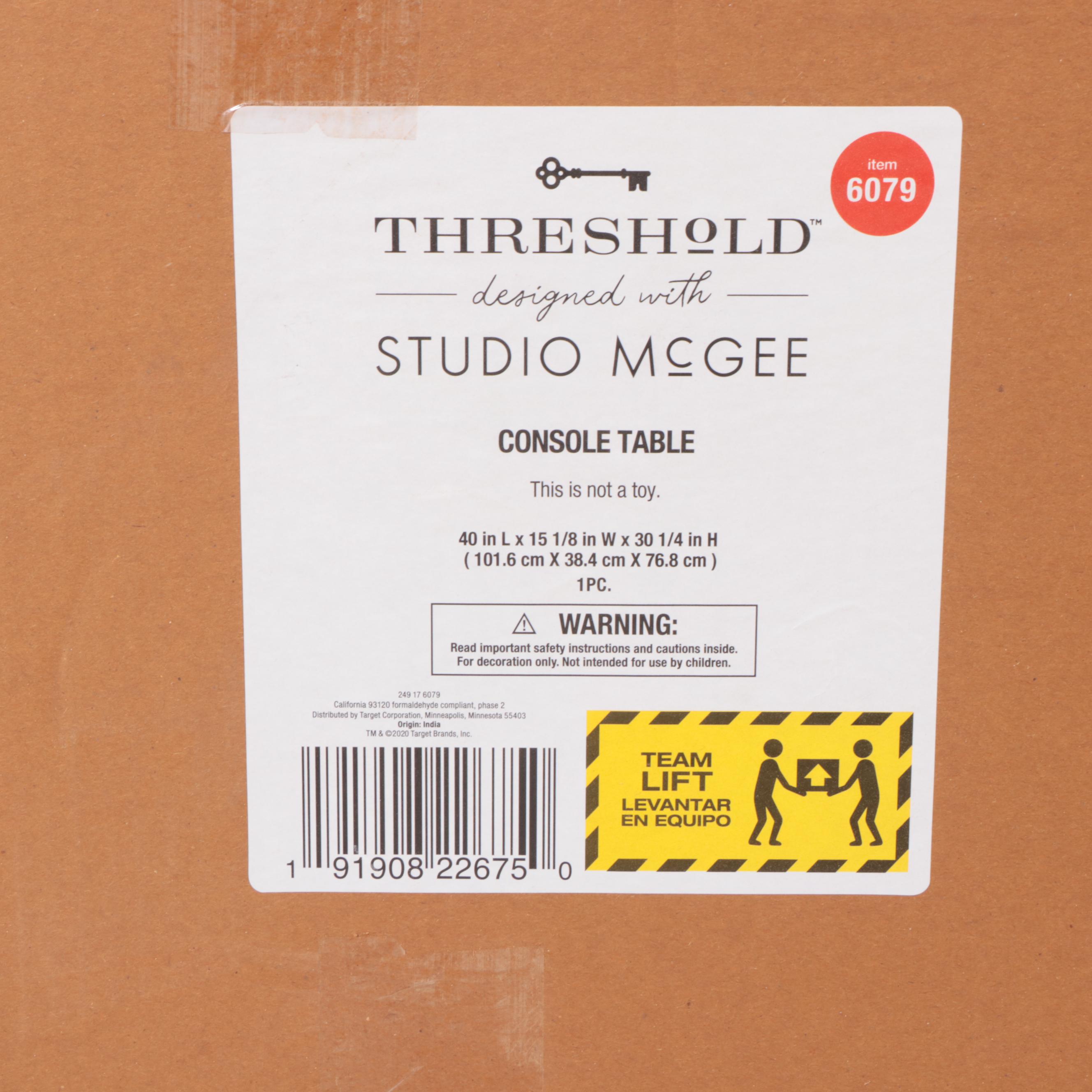 Threshold with Studio McGee Marble Top Console Table