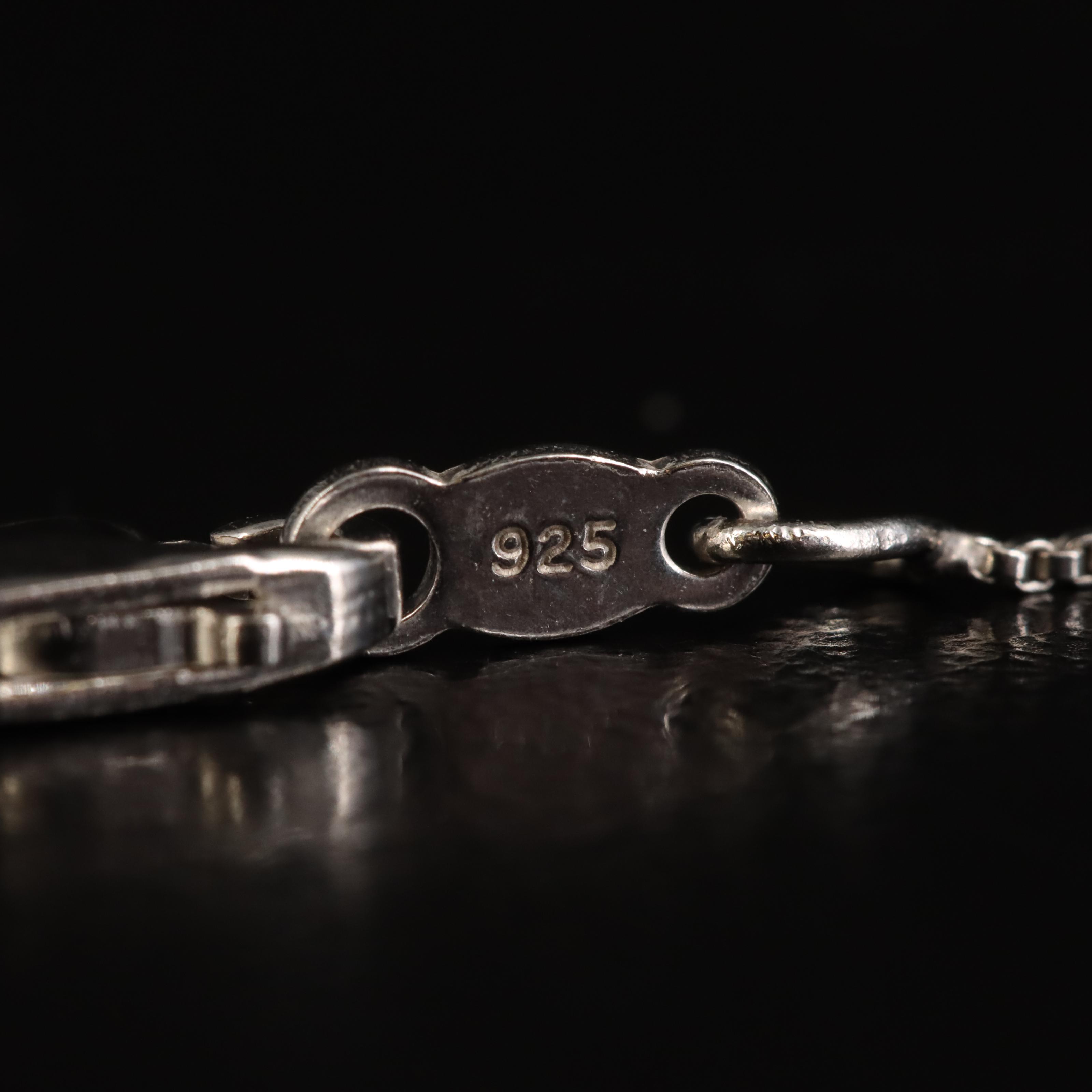 Sterling Diamond Heart Pendant Necklace with 10K Rose Gold Mom Accent