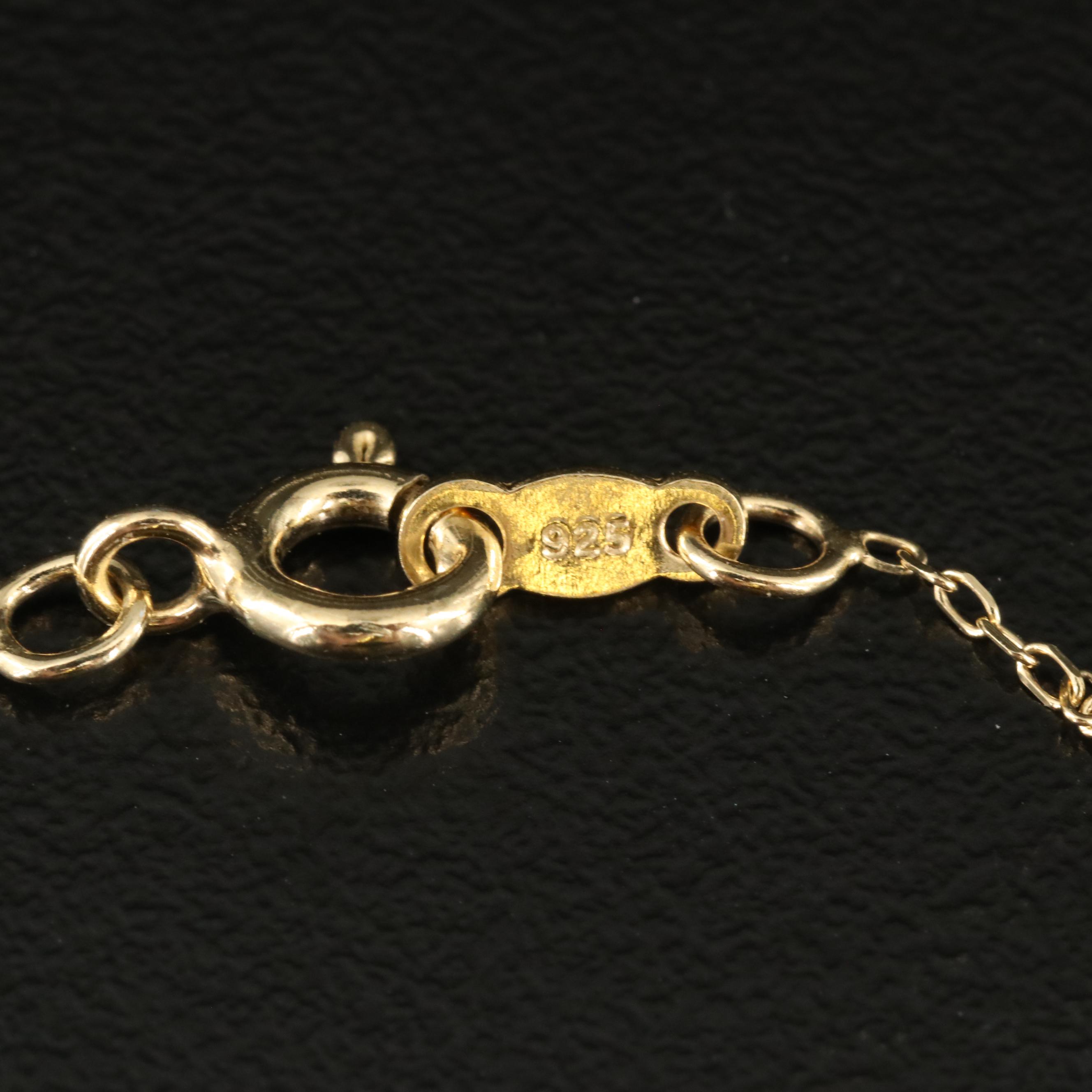 Sterling Diamond Pendant Necklace