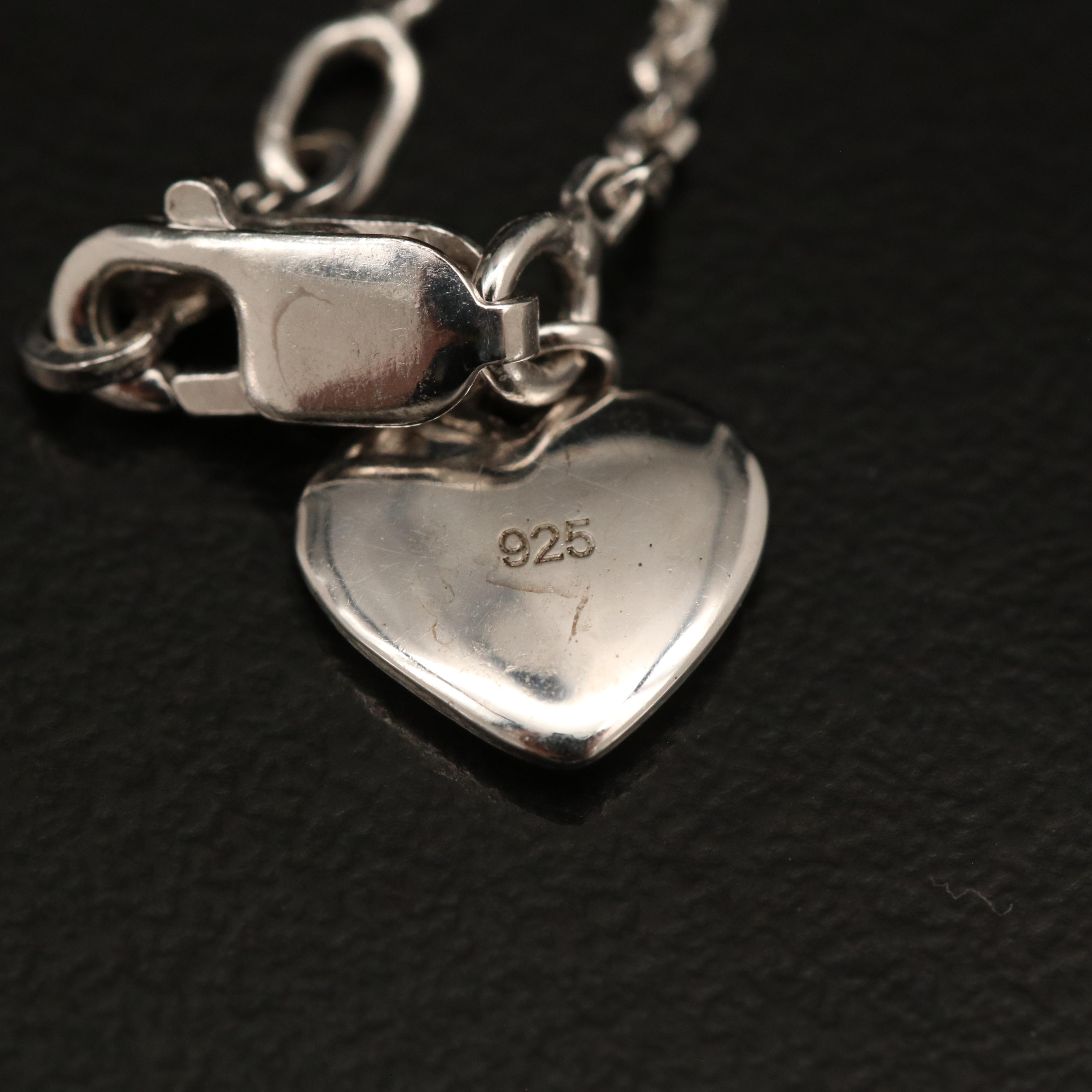 Sterling Diamond Circle Pendant Necklace with 10K Accent