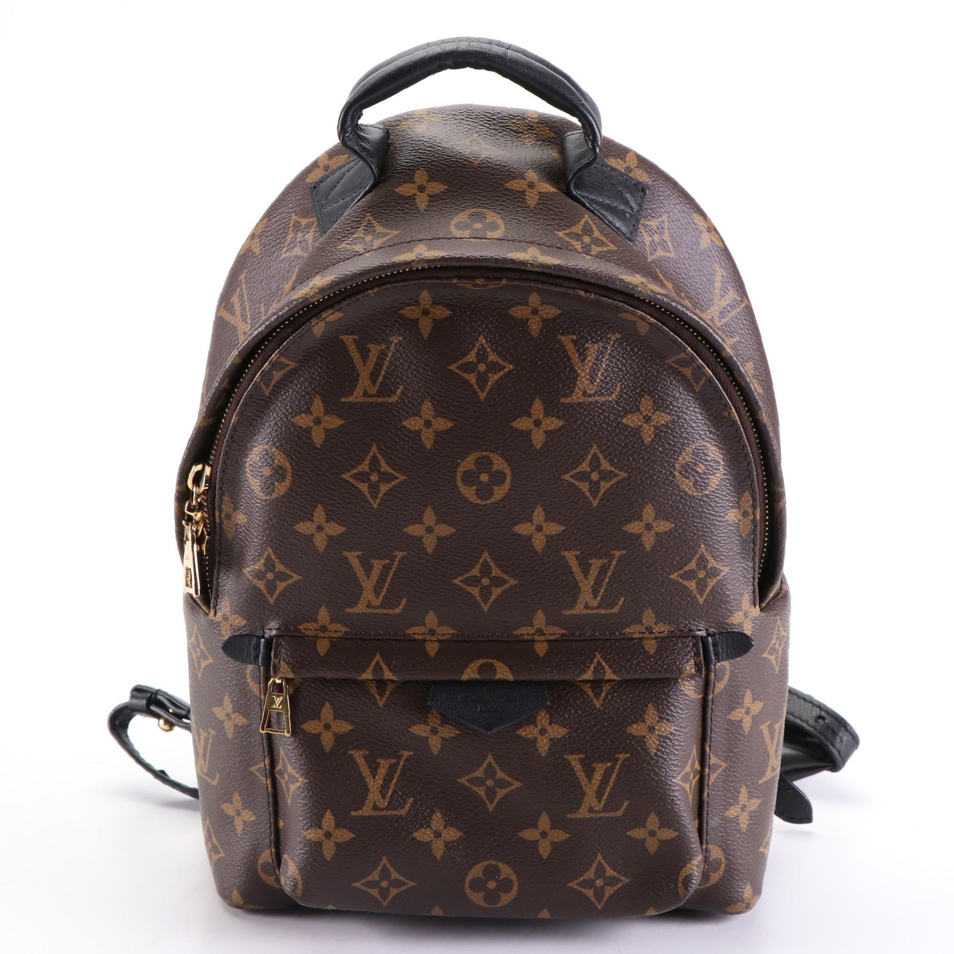 Louis Vuitton Palm Springs PM Backpack in Monogram Canvas and Black Leather Trim