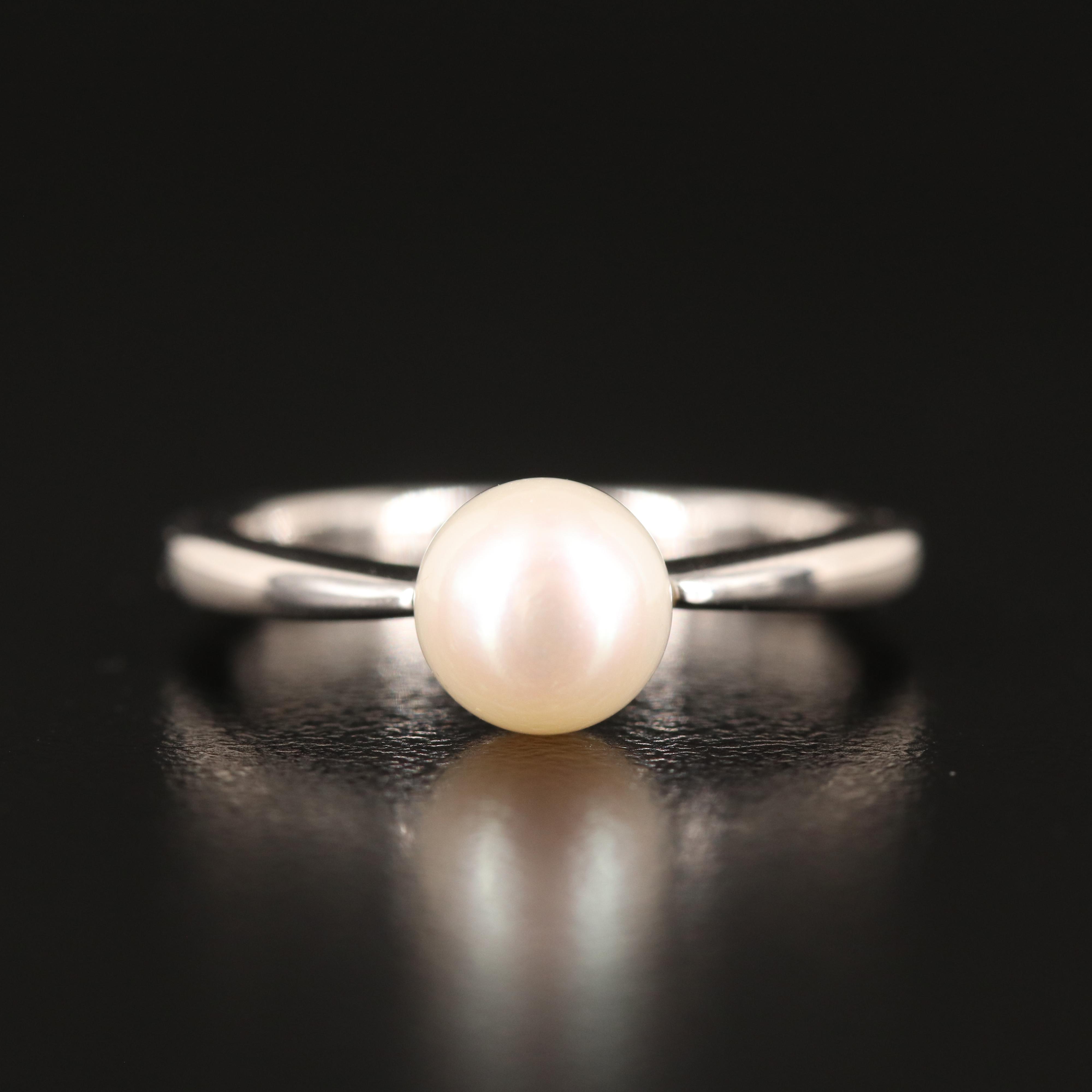 Pearl Ring in Sterling