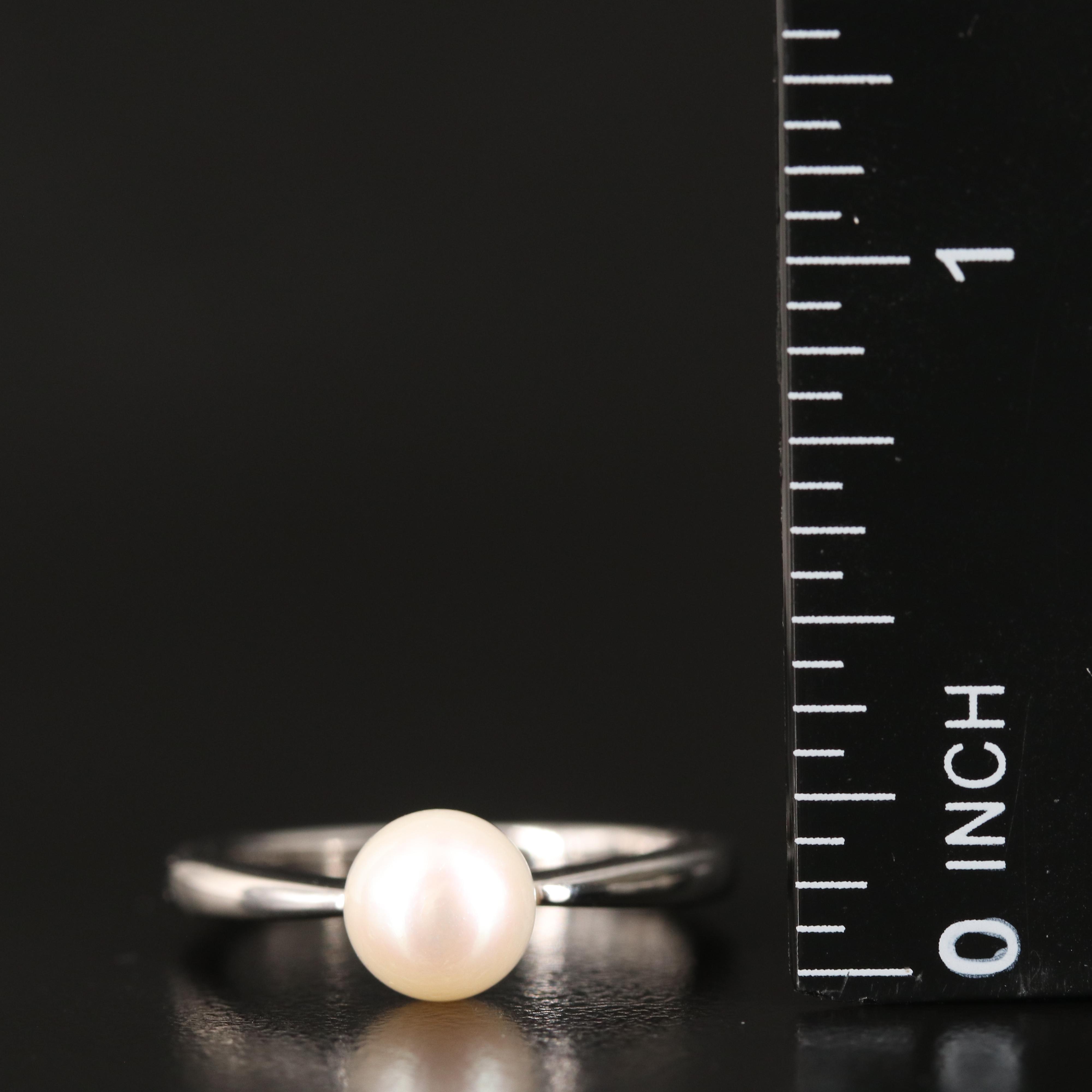 Pearl Ring in Sterling