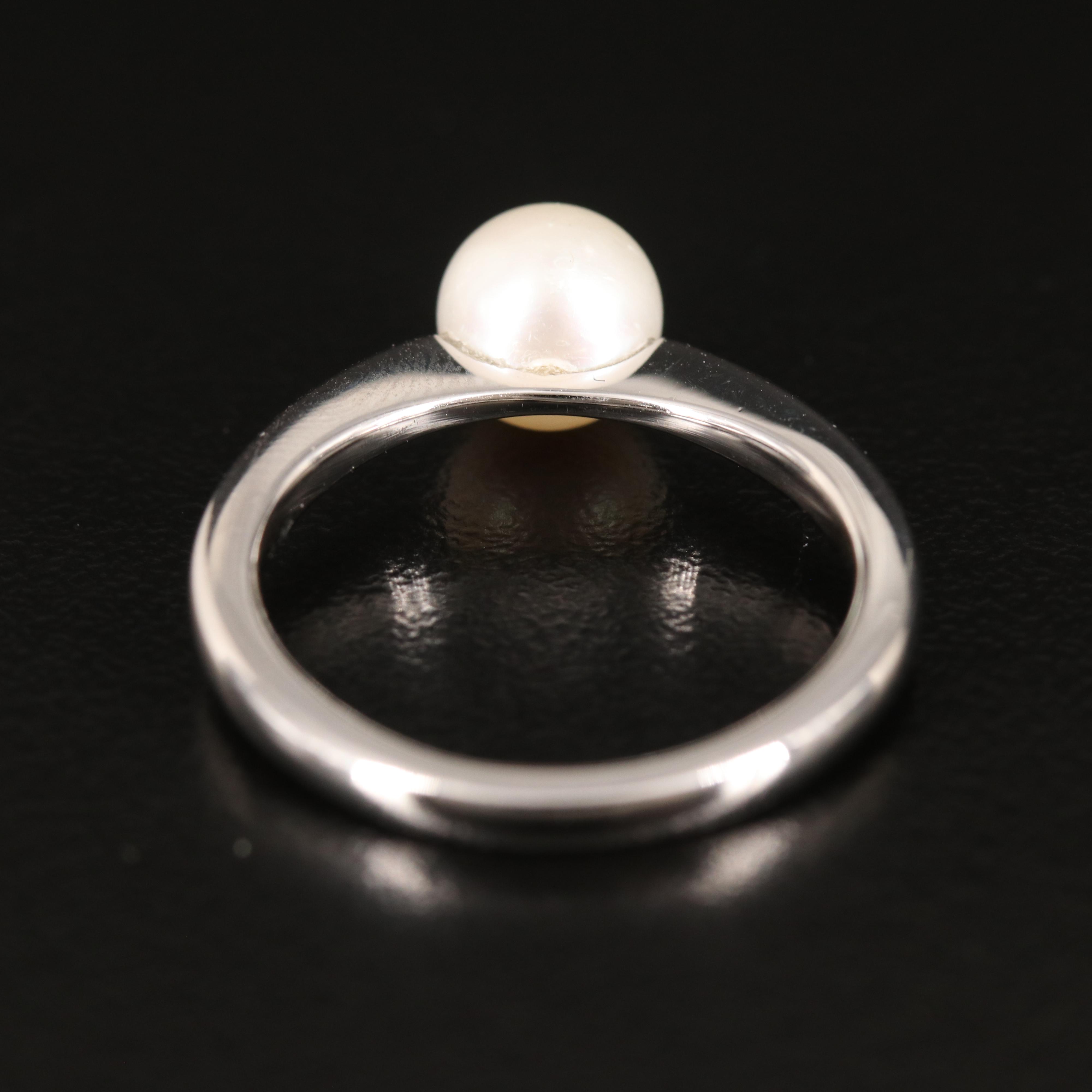 Pearl Ring in Sterling