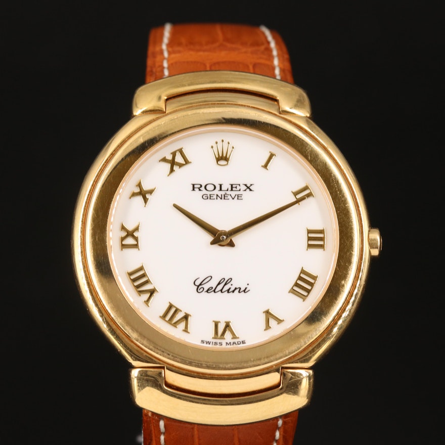 18K Rolex Cellini Quartz Wristwatch
