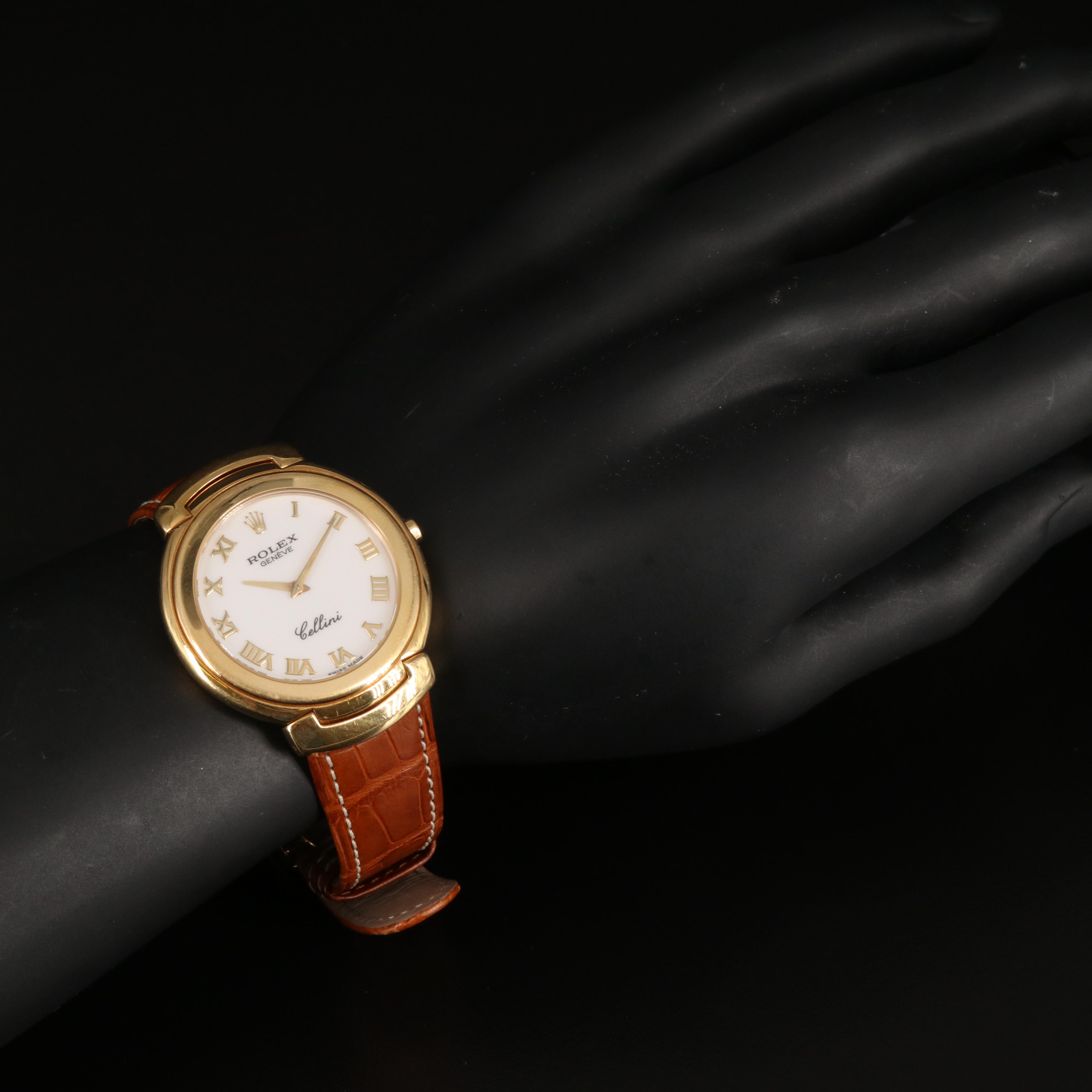 18K Rolex Cellini Quartz Watch