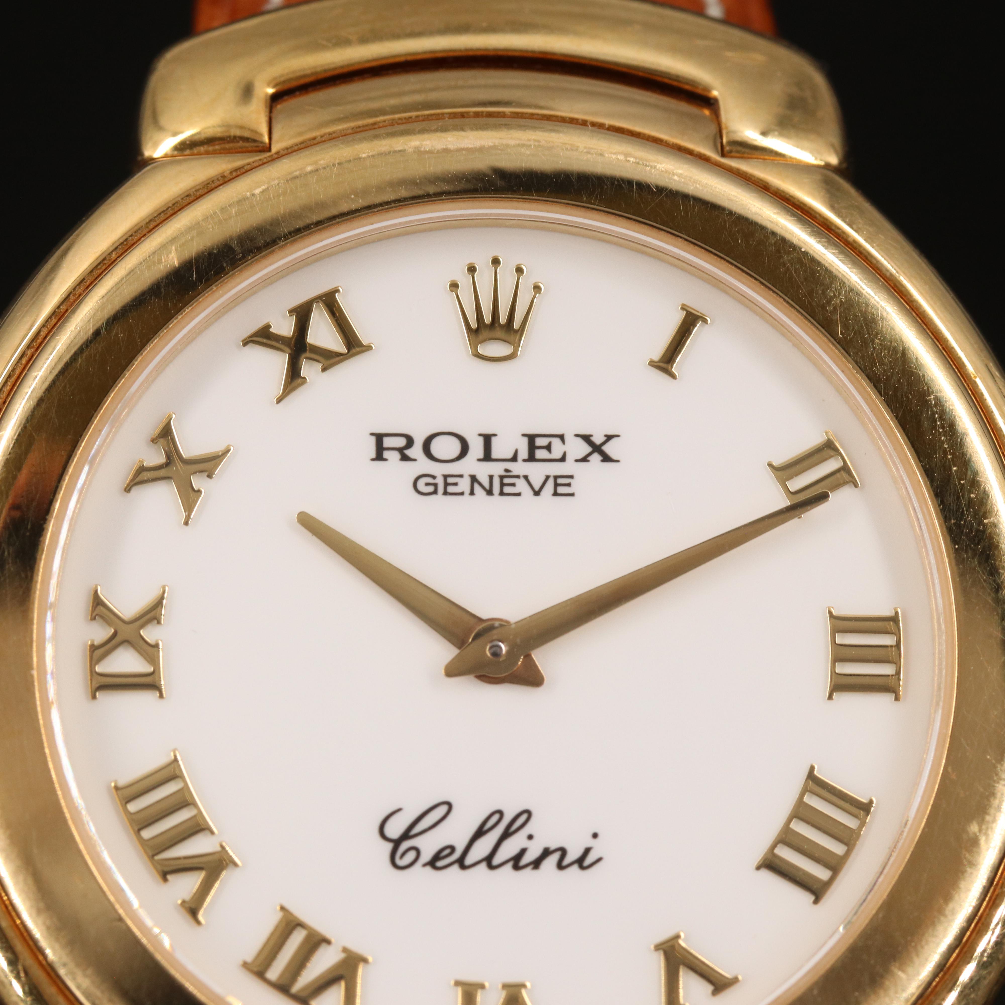 18K Rolex Cellini Quartz Watch