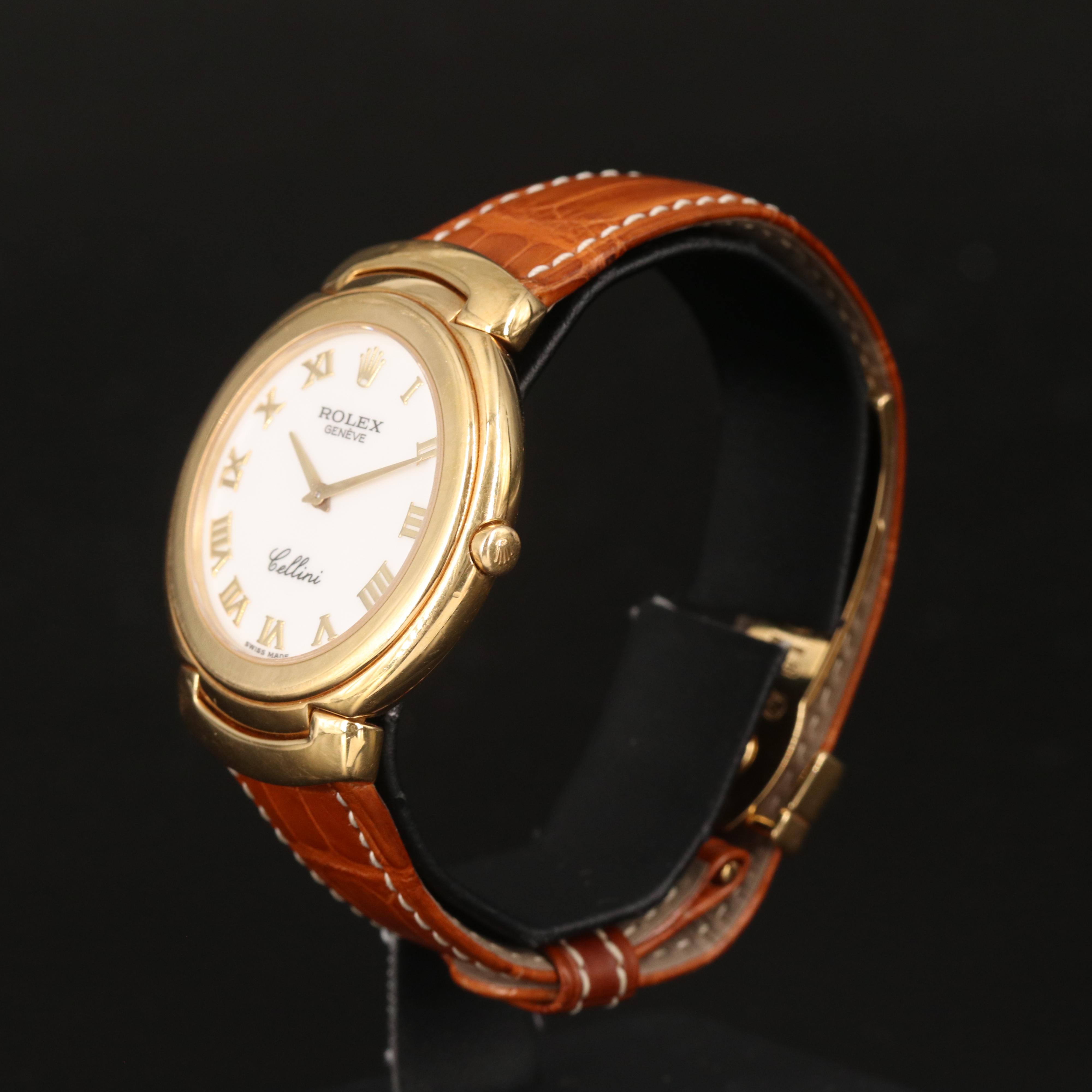 18K Rolex Cellini Quartz Watch