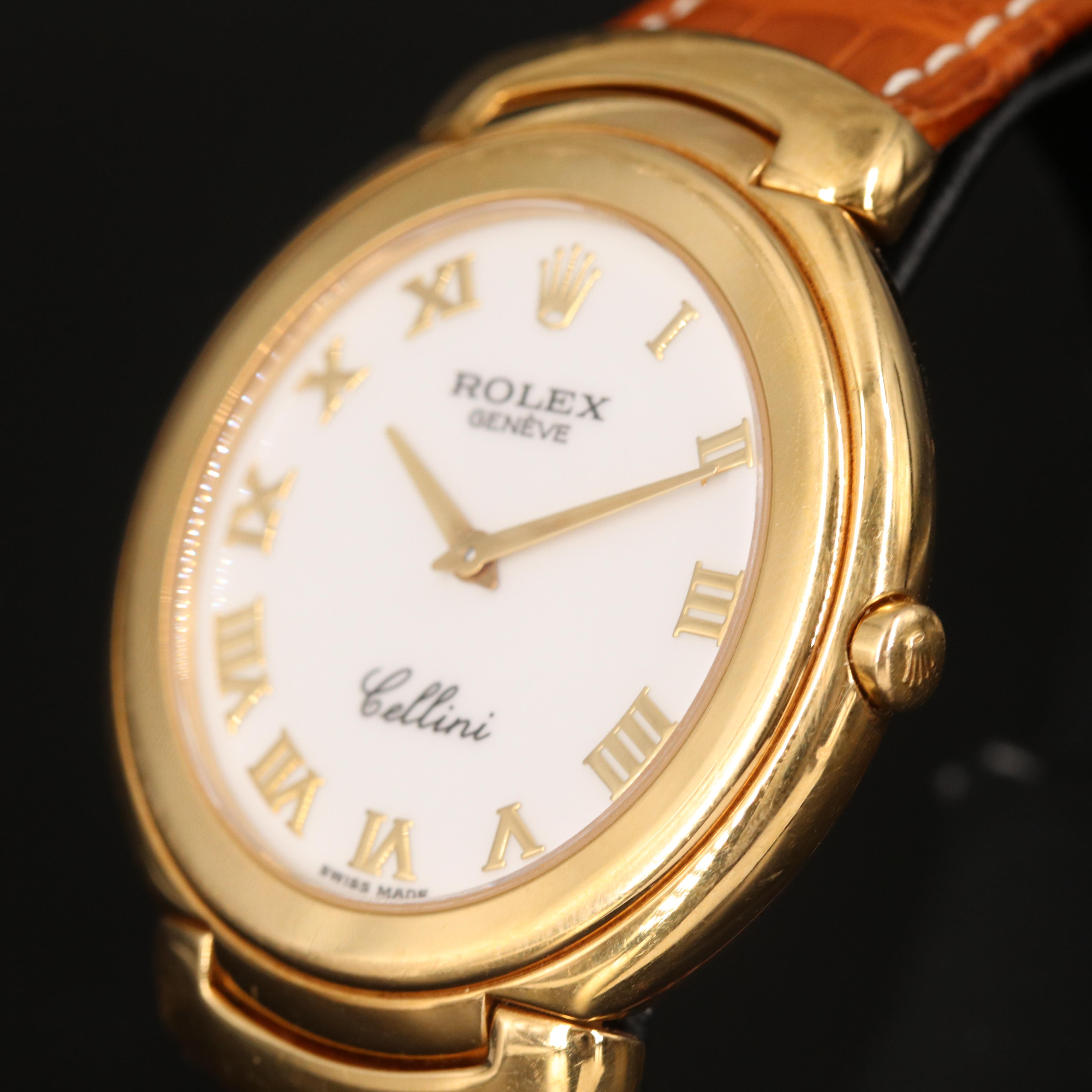 18K Rolex Cellini Quartz Watch