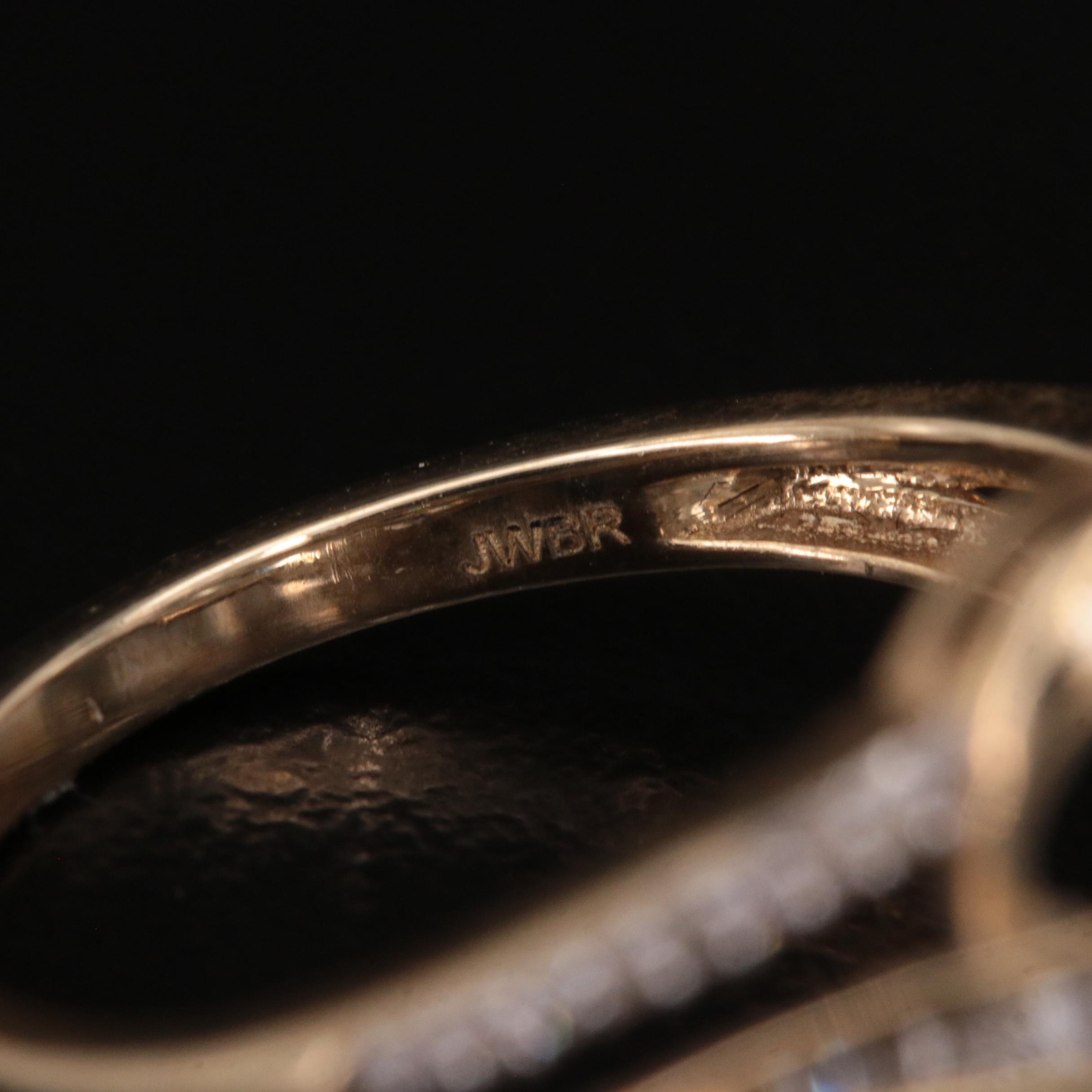 10K 0.61 CTW Diamond Cluster Ring