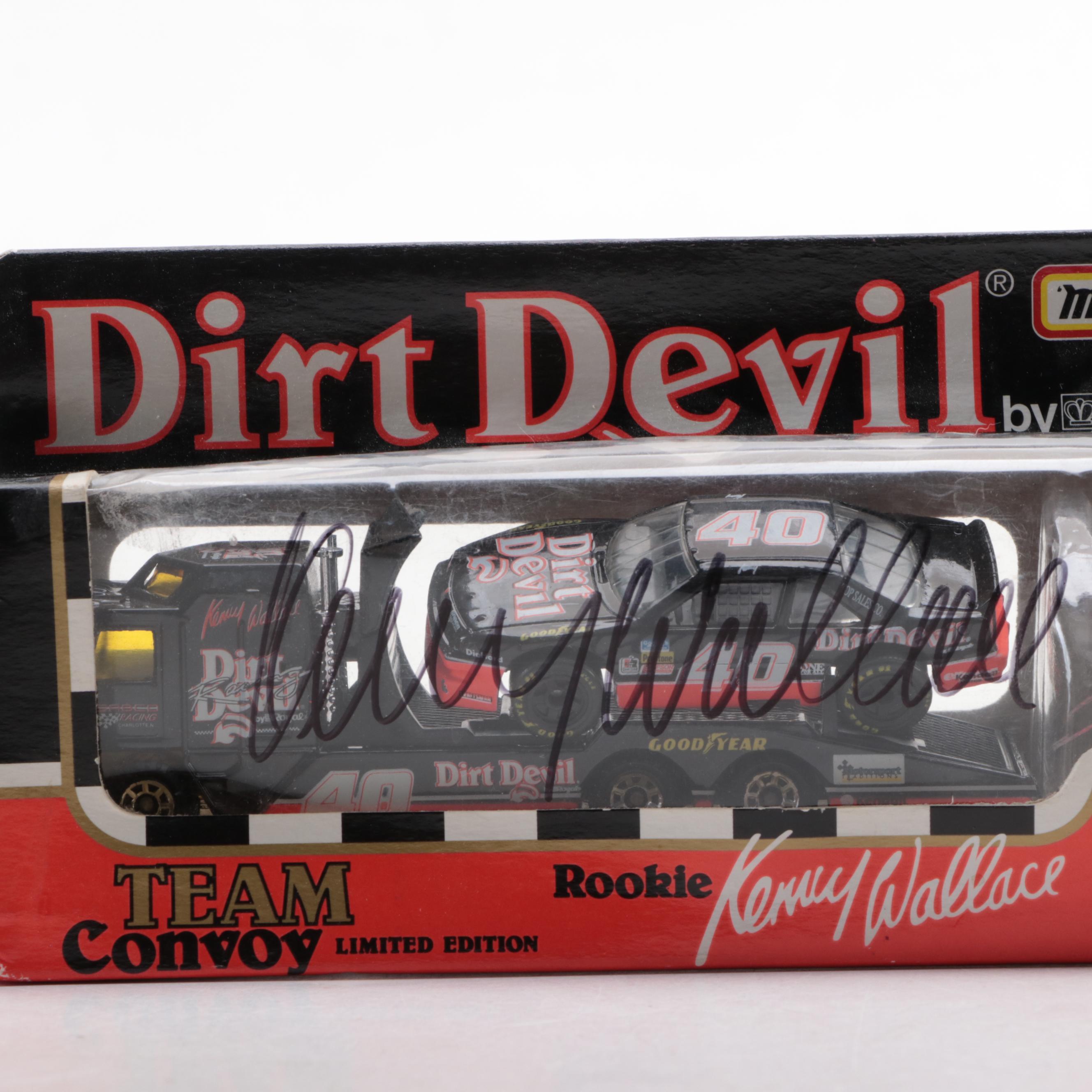 Rusty Wallace, Kenny Wallace Signed Diecast Toy Model Race Cars