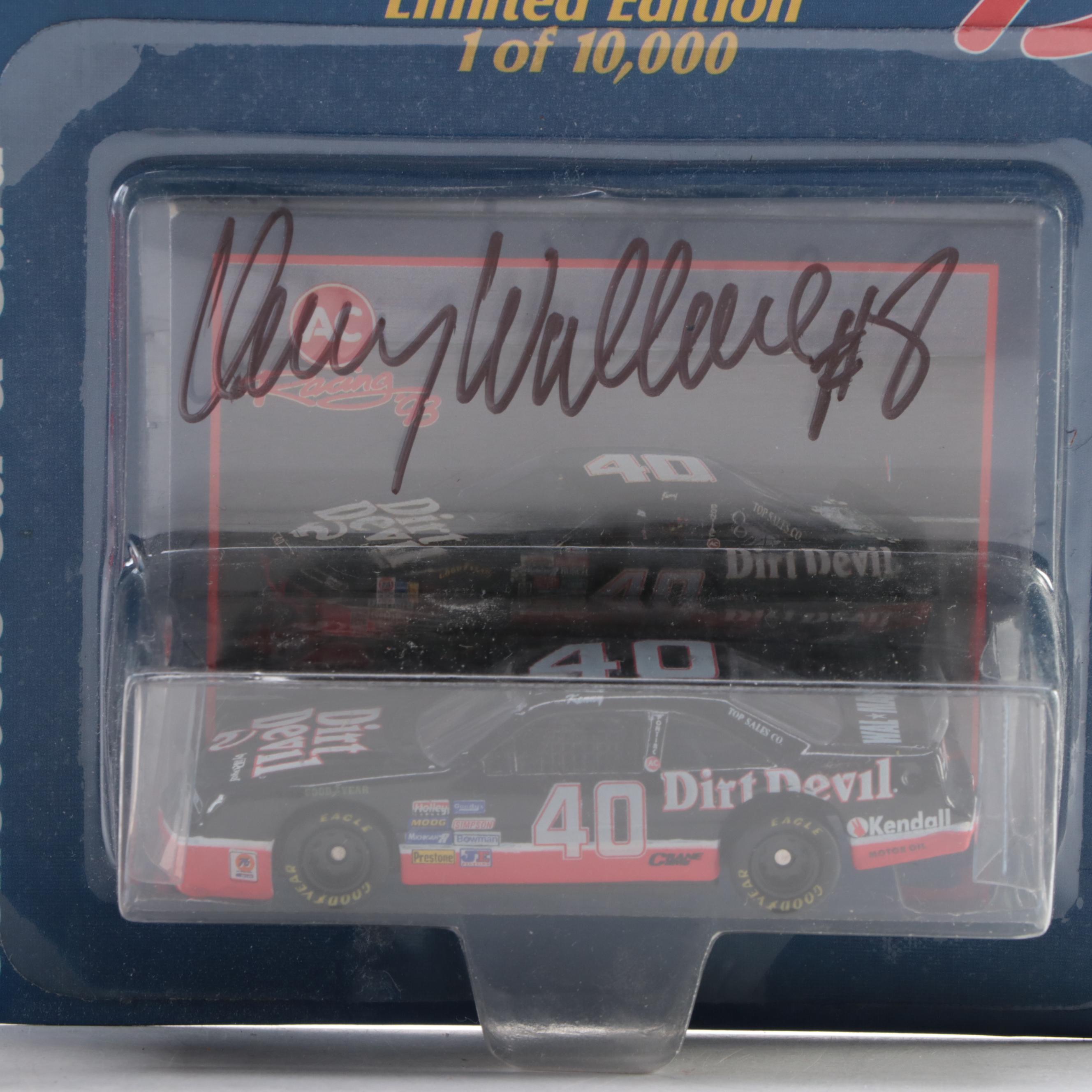 Rusty Wallace, Kenny Wallace Signed Diecast Toy Model Race Cars