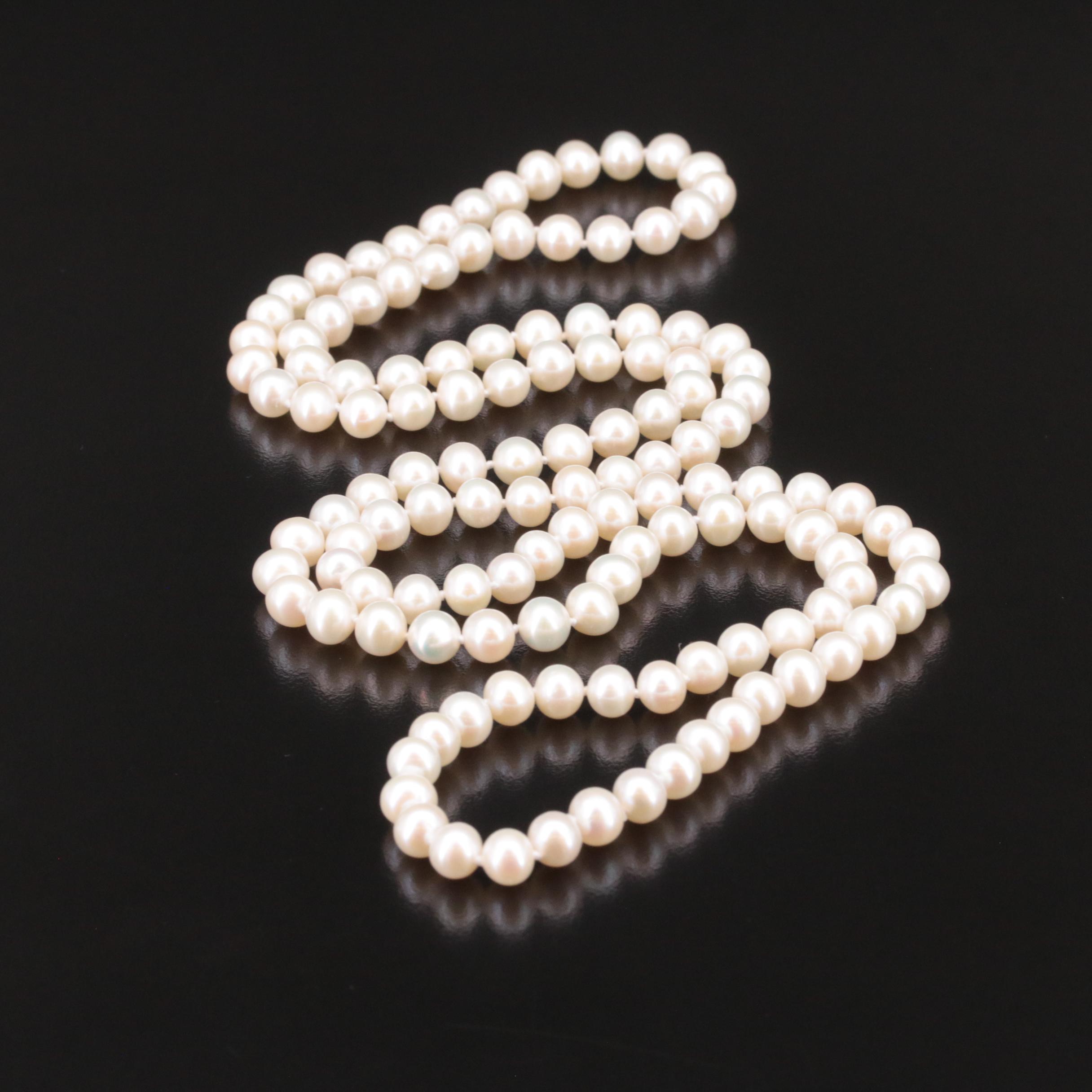 Opera Length Pearl Necklace