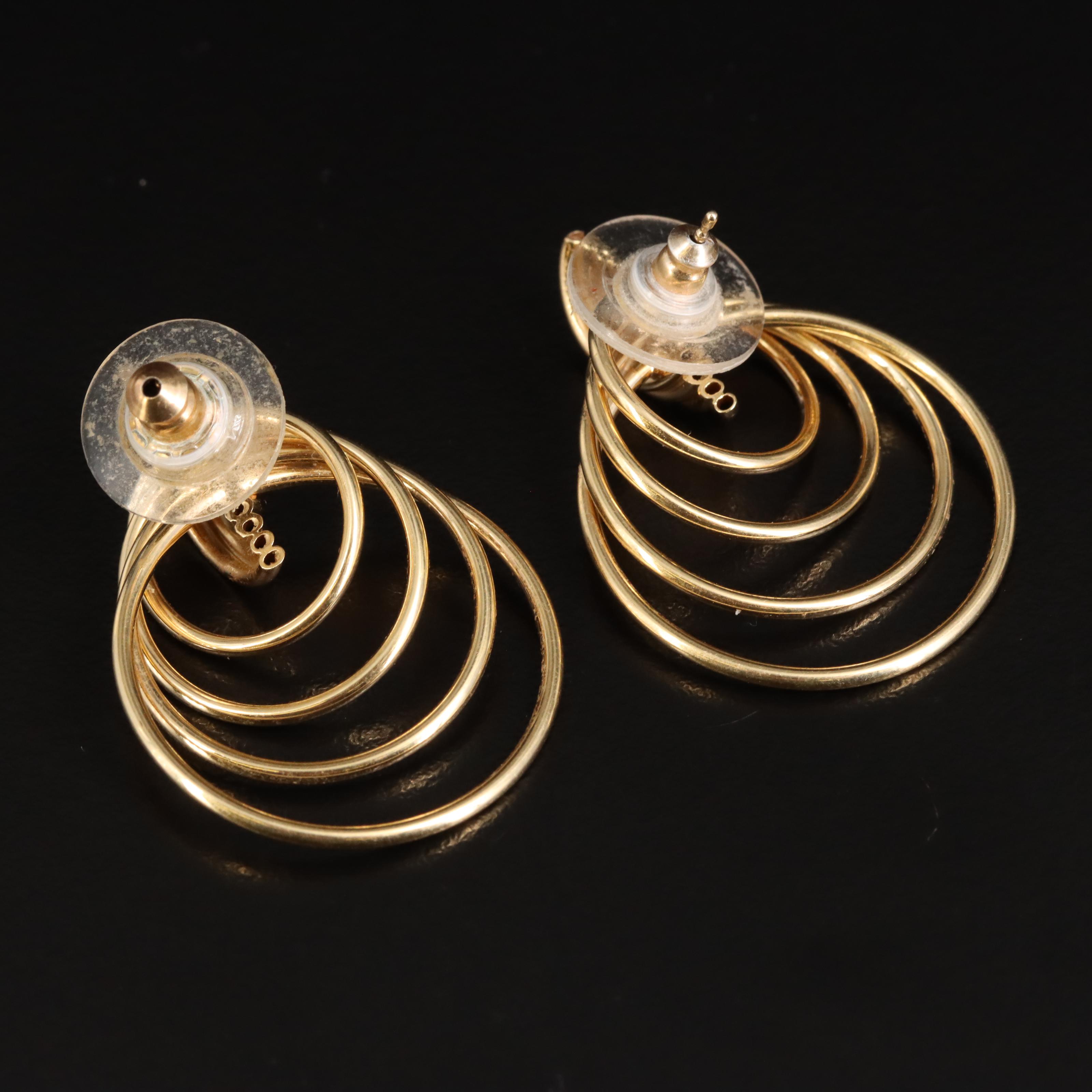 14K Door Knocker Earrings