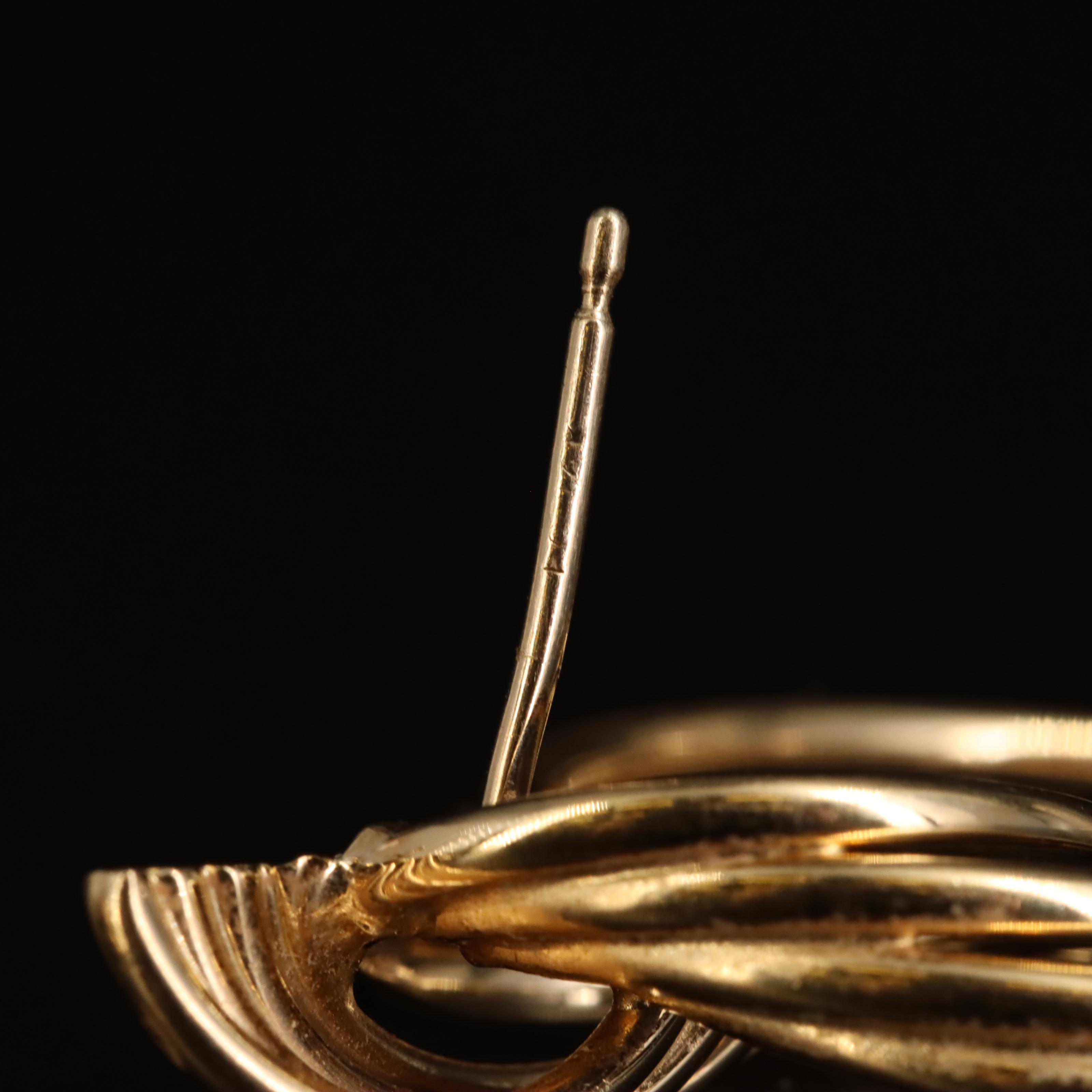 14K Door Knocker Earrings