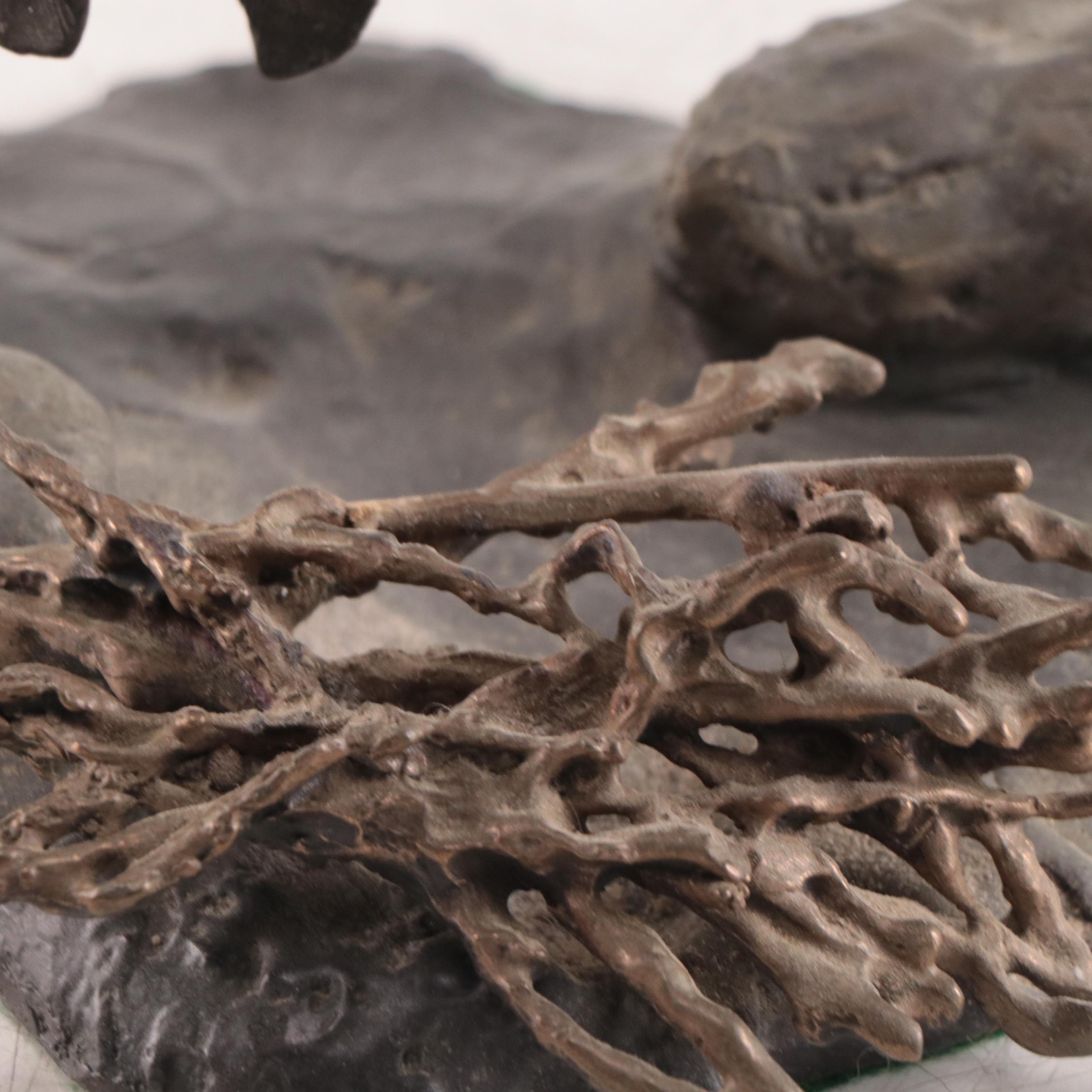 Mark Hopkins Bronze Sculpture of a Native American Figure, 1998