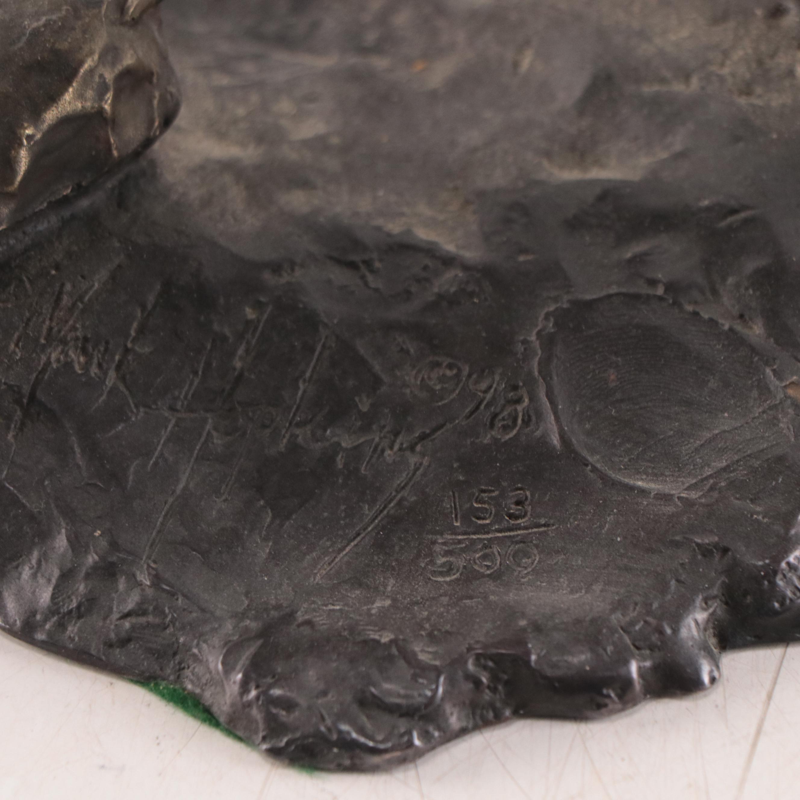 Mark Hopkins Bronze Sculpture of a Native American Figure, 1998