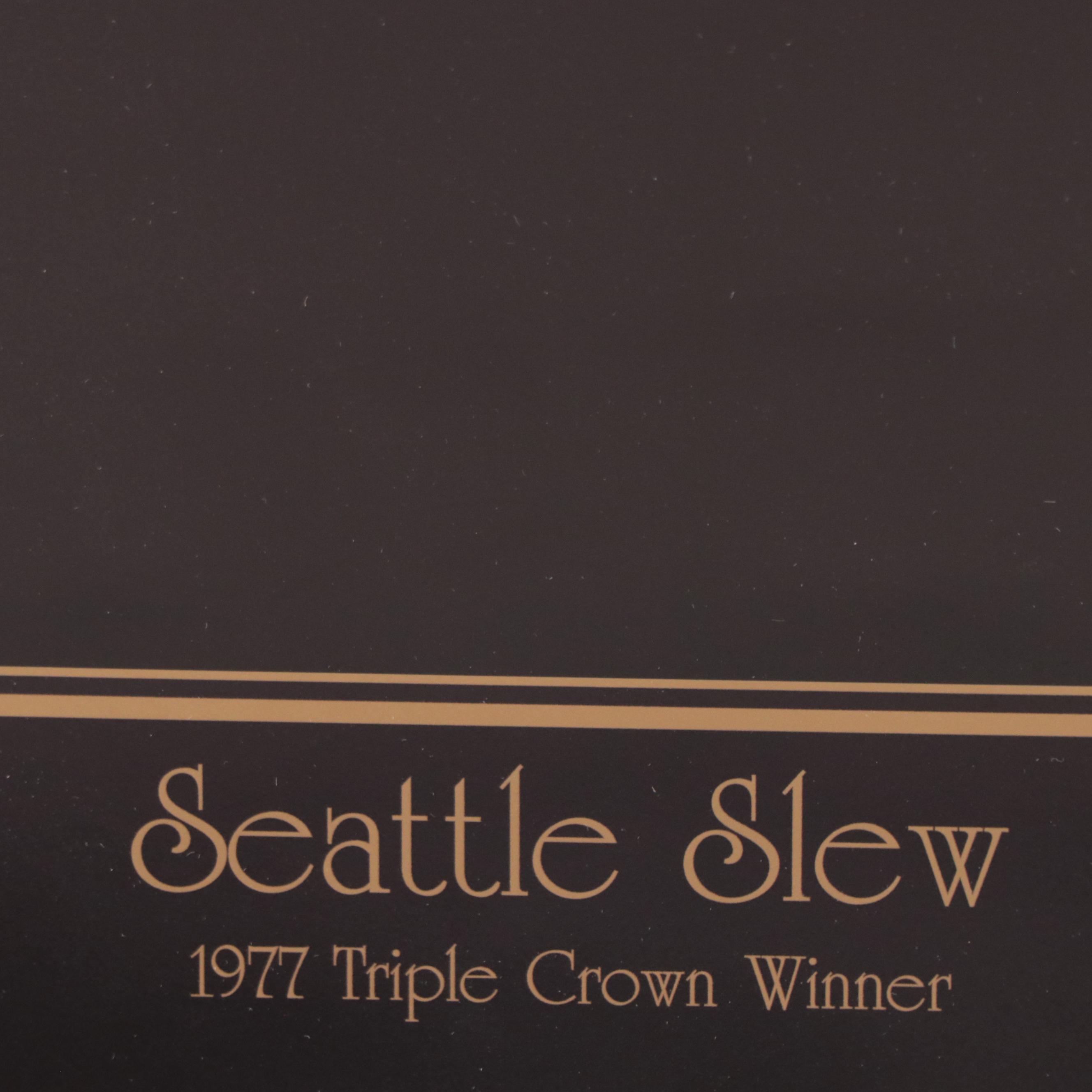 Offset Lithograph After Tony Leonard "Seattle Slew"