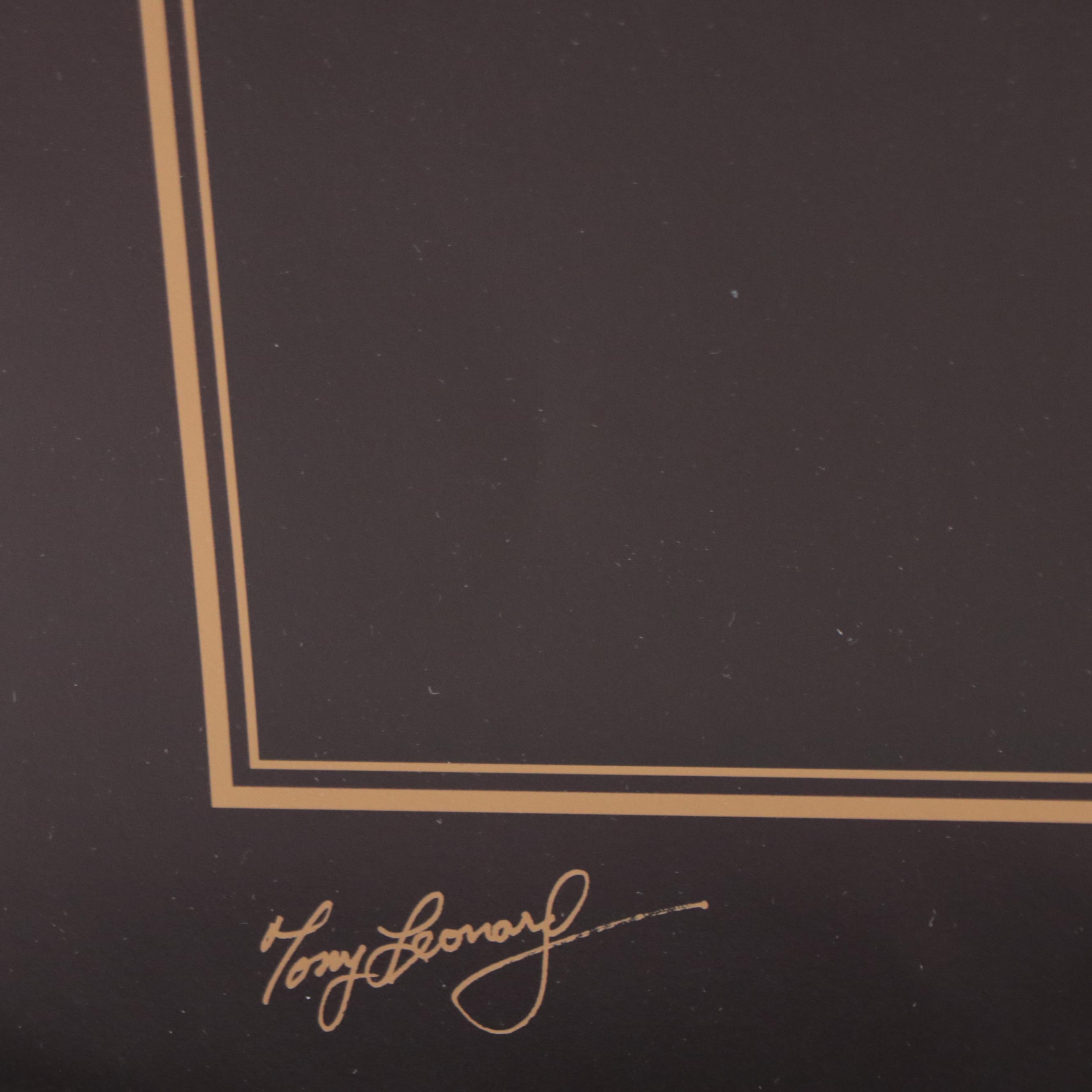 Offset Lithograph After Tony Leonard "Seattle Slew"