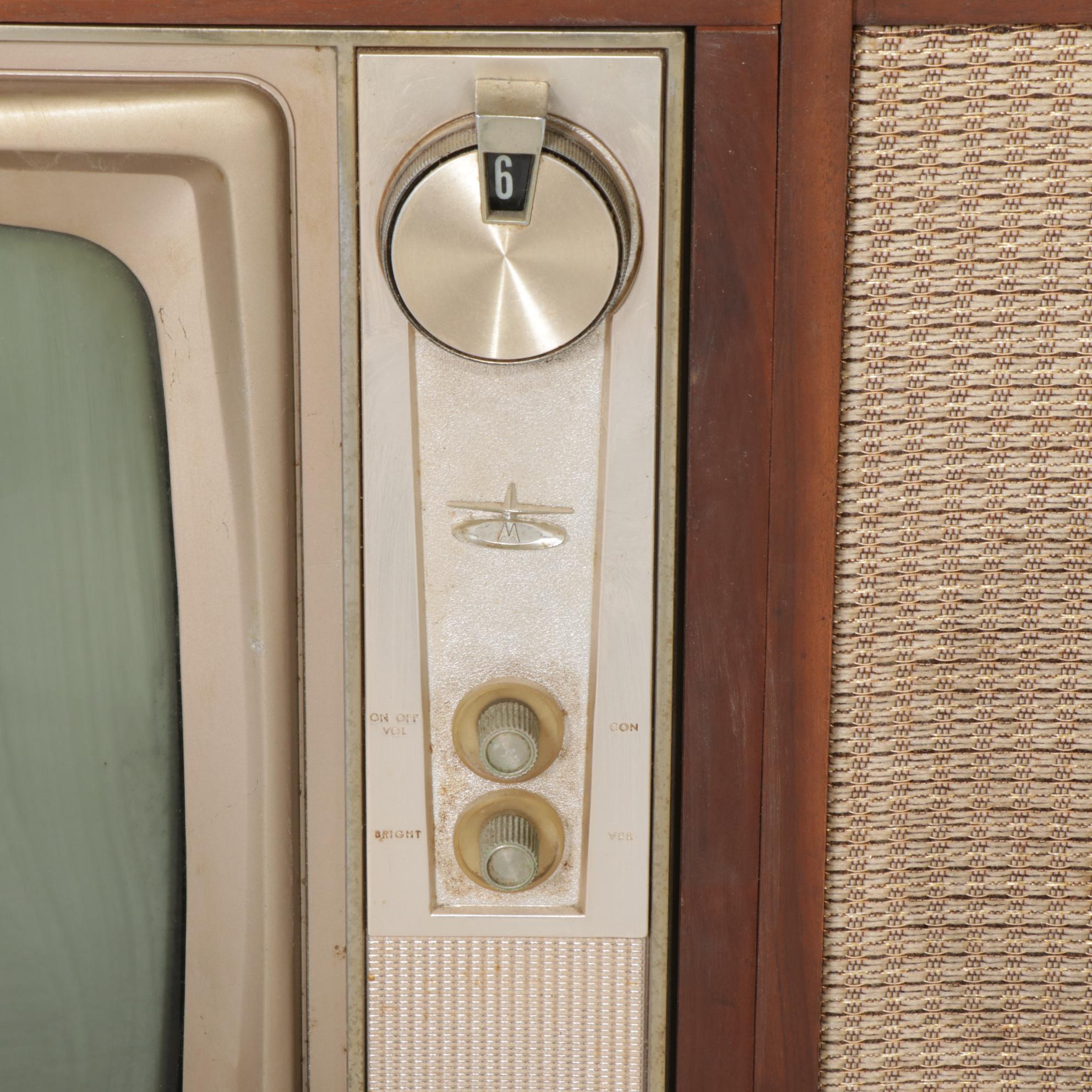 Motorola Television Set in Wood Cabinet, circa 1962