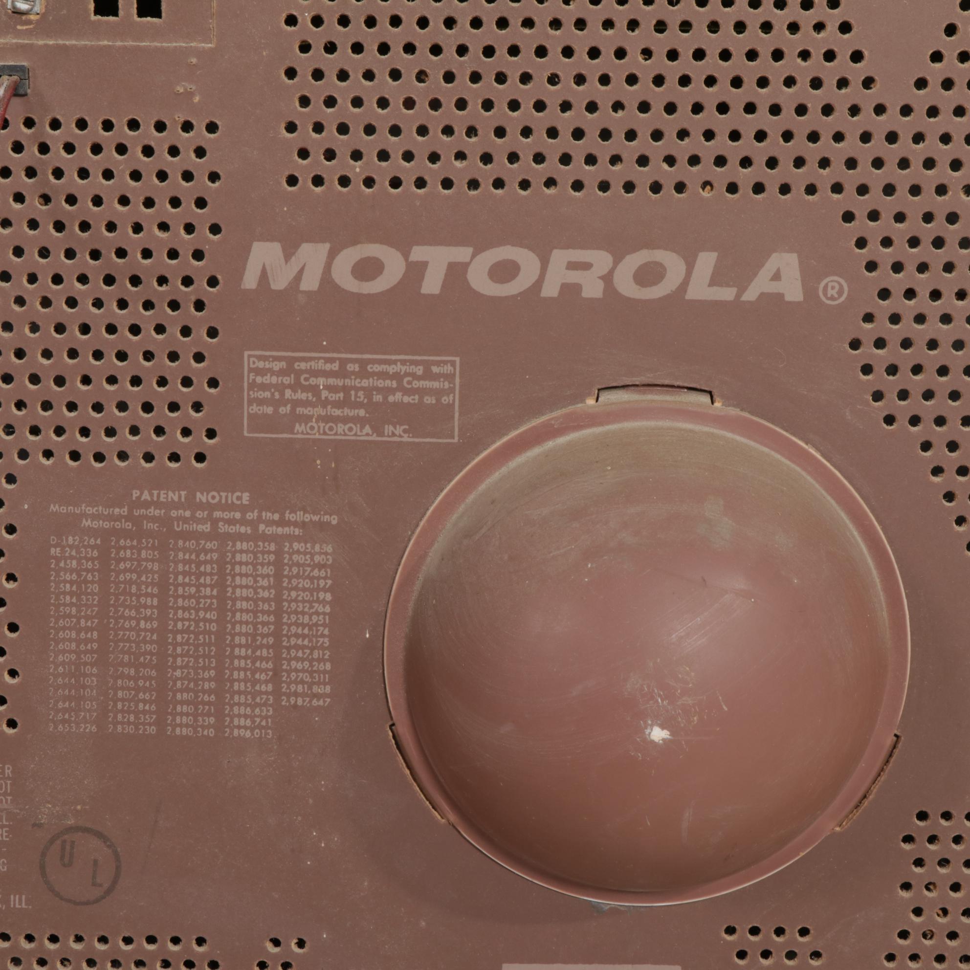 Motorola Television Set in Wood Cabinet, circa 1962