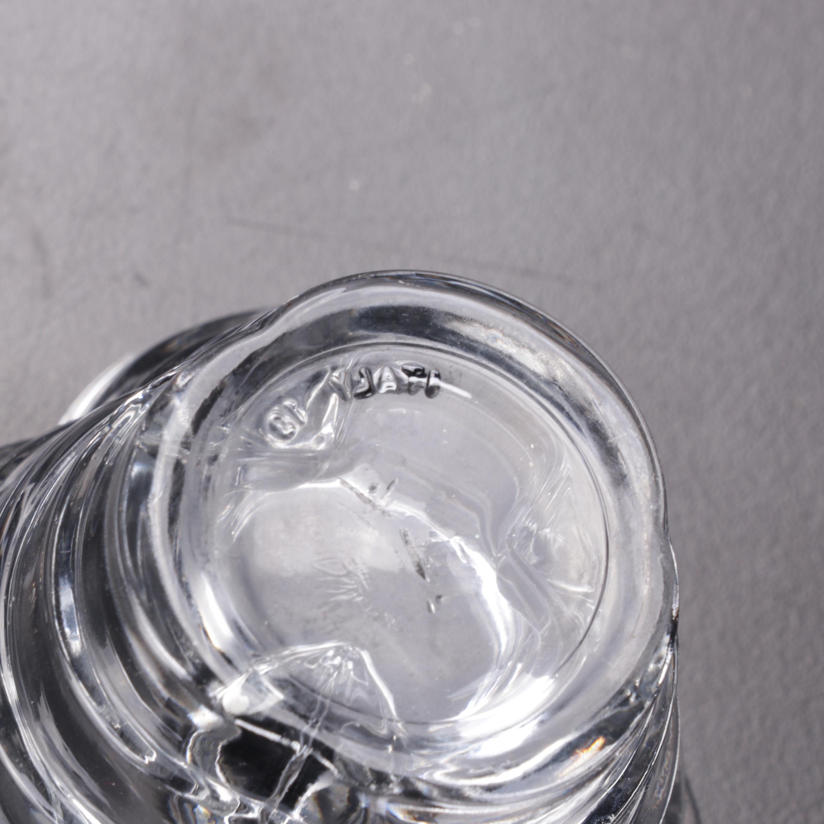 Simon Pearce "Chelsea" Blown Glass Centerpiece Bowl With Italian Votive Holders