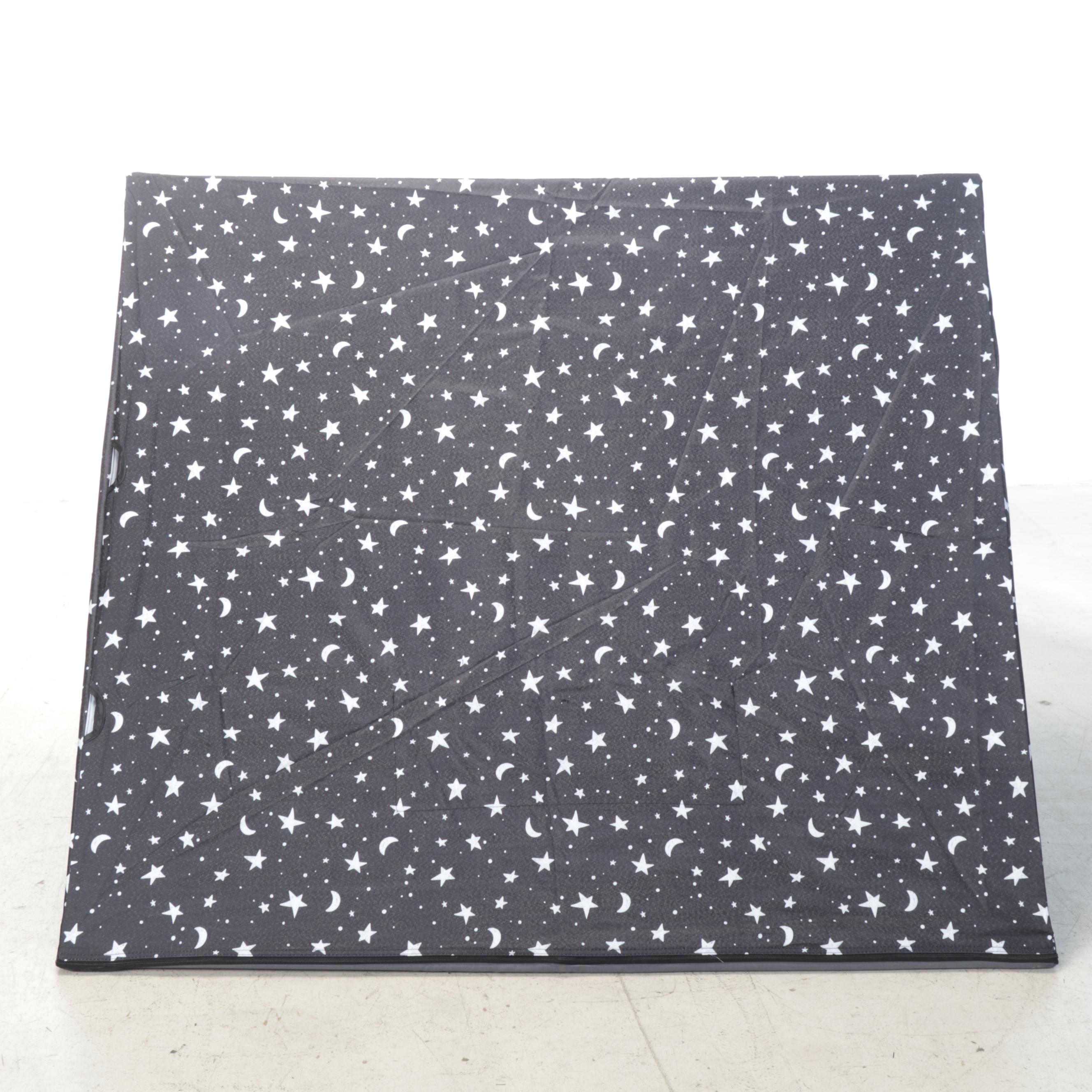 Pillowfort A-Frame Black Stars Print Kid's Play Tent