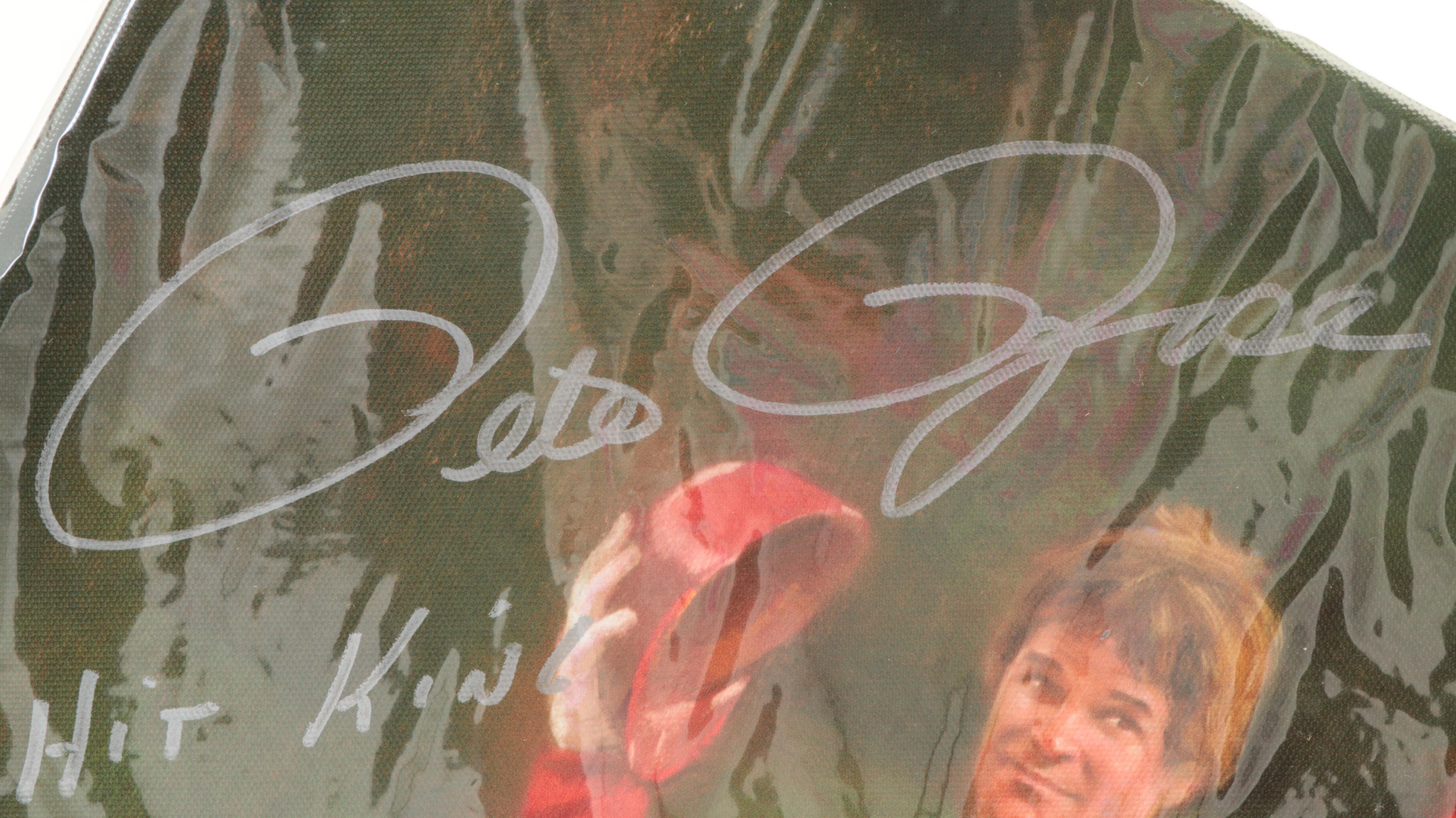 Cincinnati Reds Pete Rose "Hit King" Signed Numbered Printed Canvas