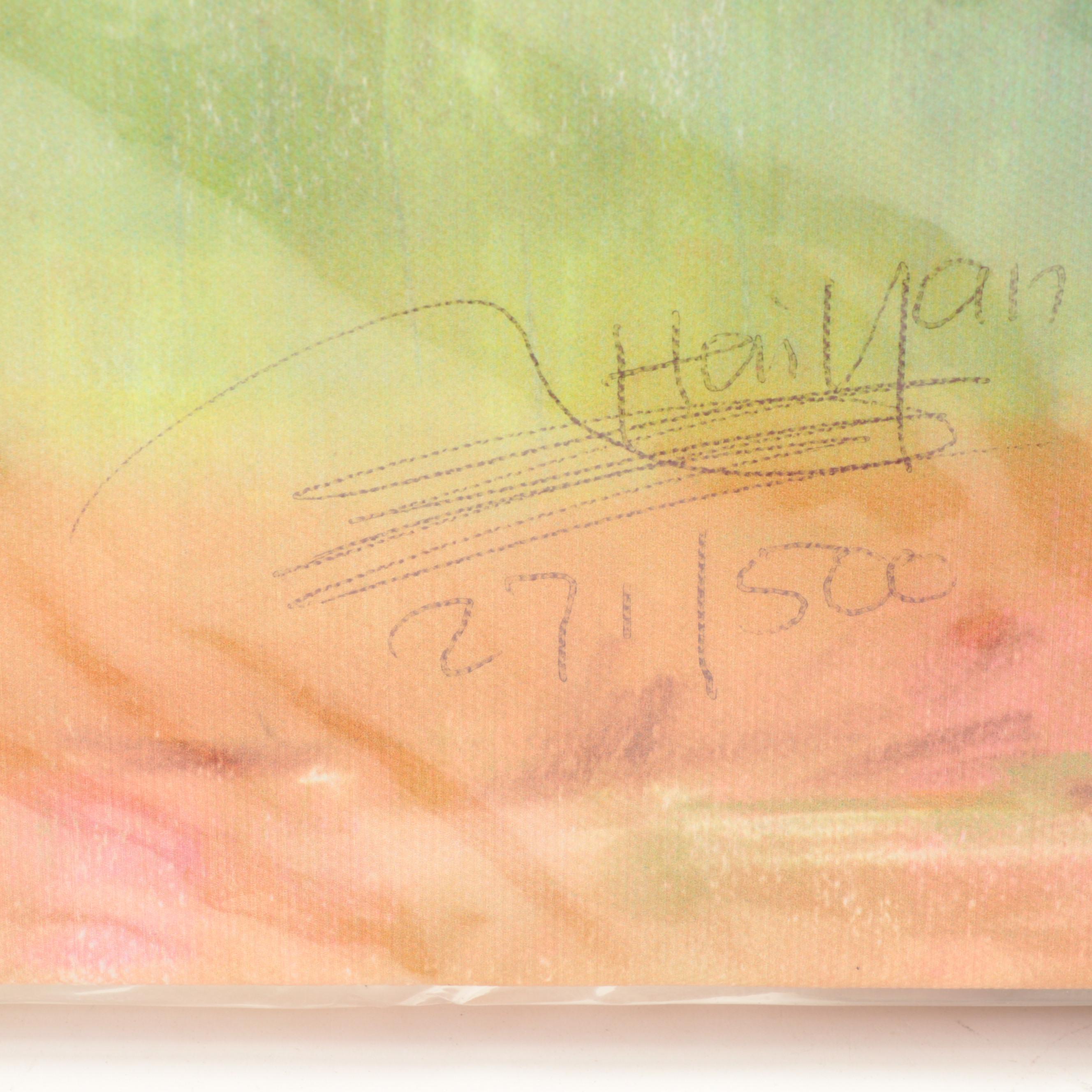 Cincinnati Reds Pete Rose "Hit King" Signed Numbered Printed Canvas