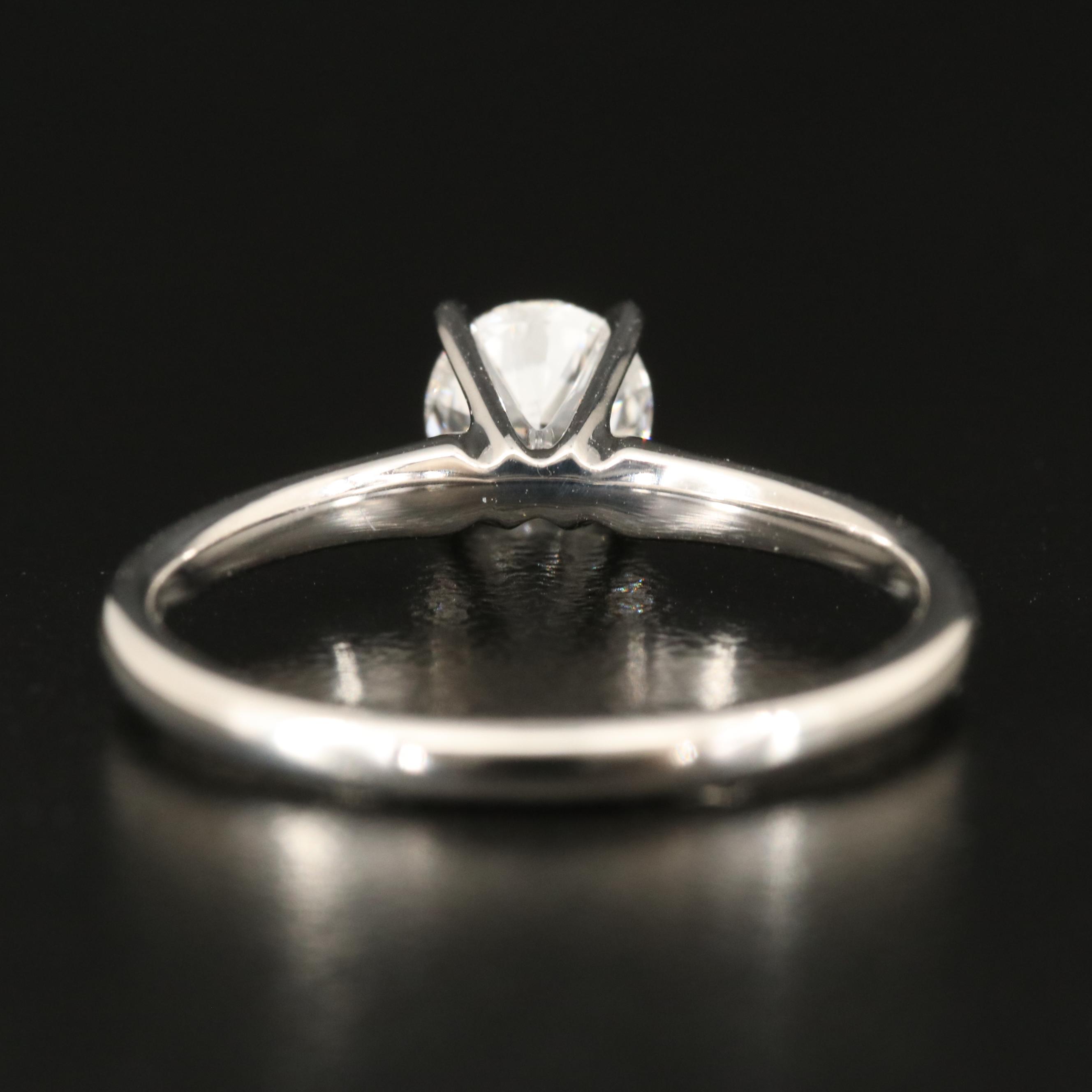 14K 0.64 CT Lab Grown Diamond Solitaire Ring
