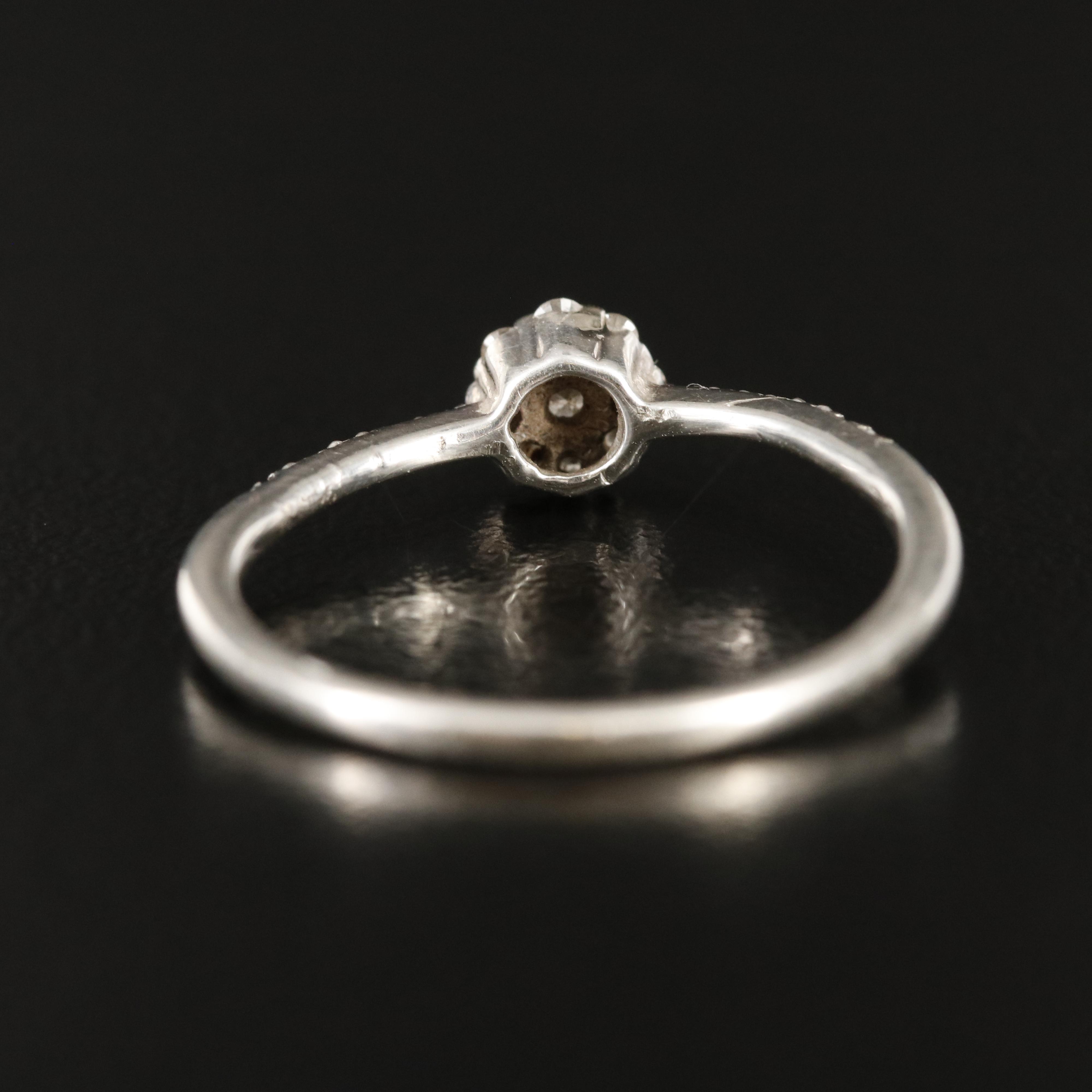 Sterling Diamond Ring