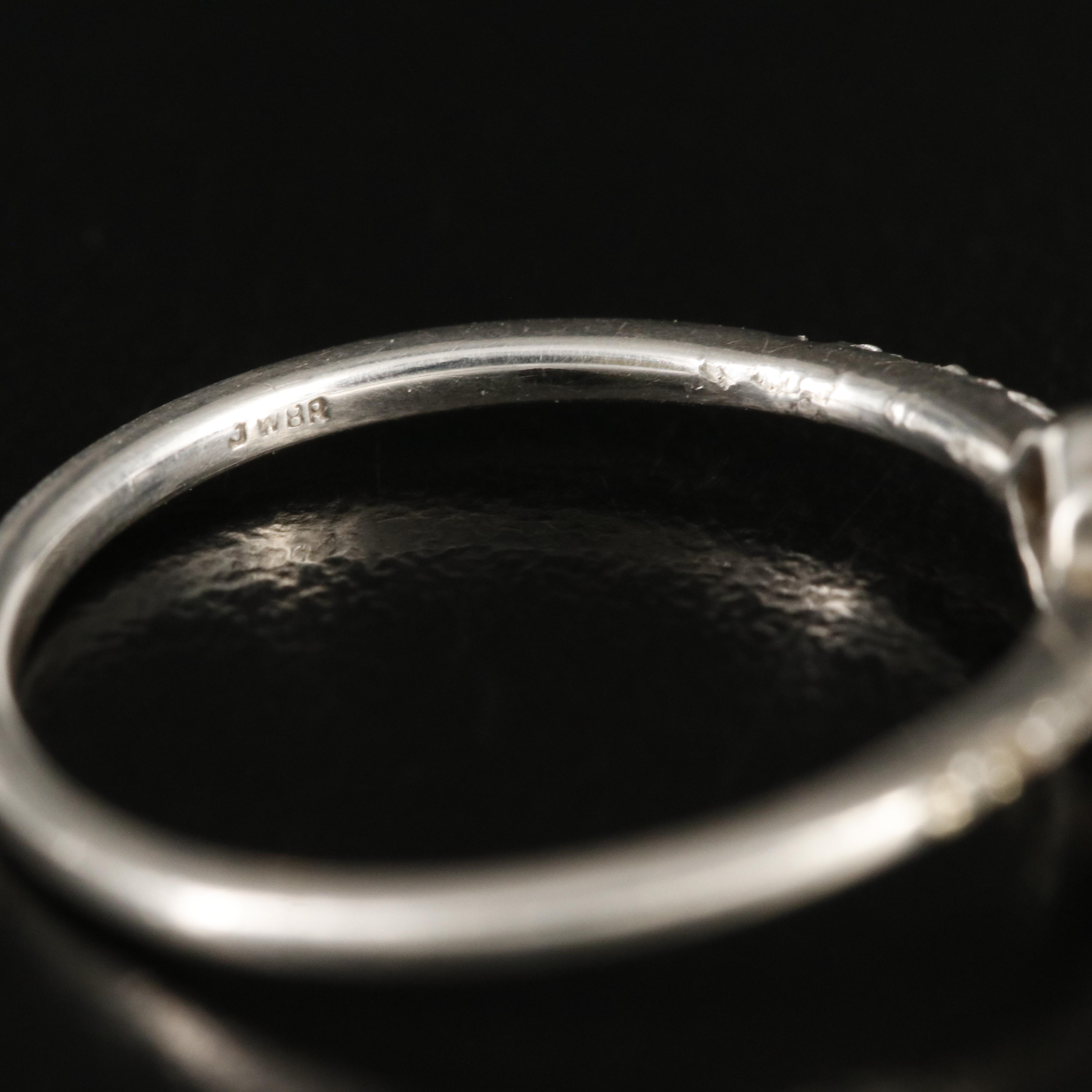 Sterling Diamond Ring