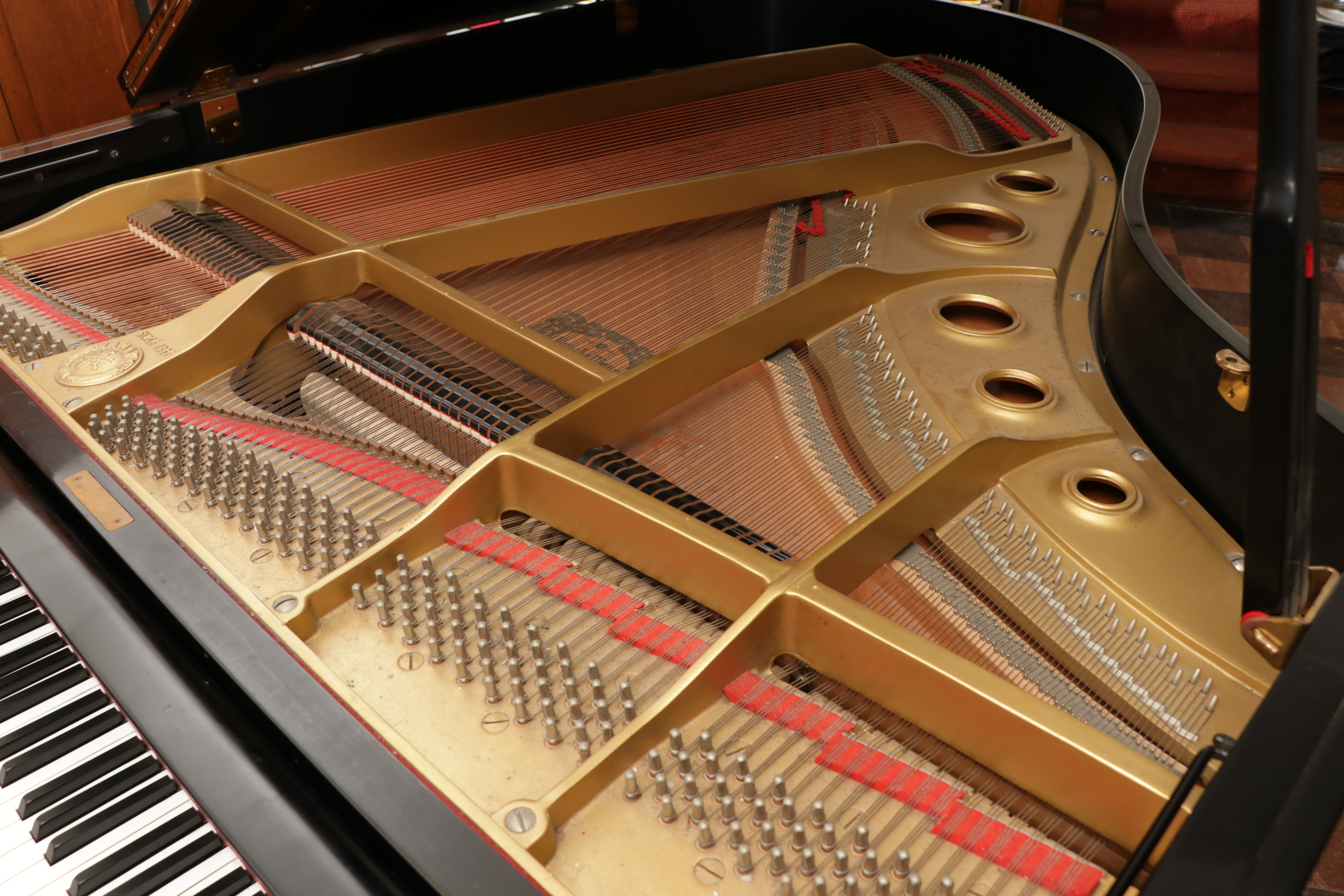 Yamaha G3 Polished Ebony Baby Grand Piano with Tufted Bench