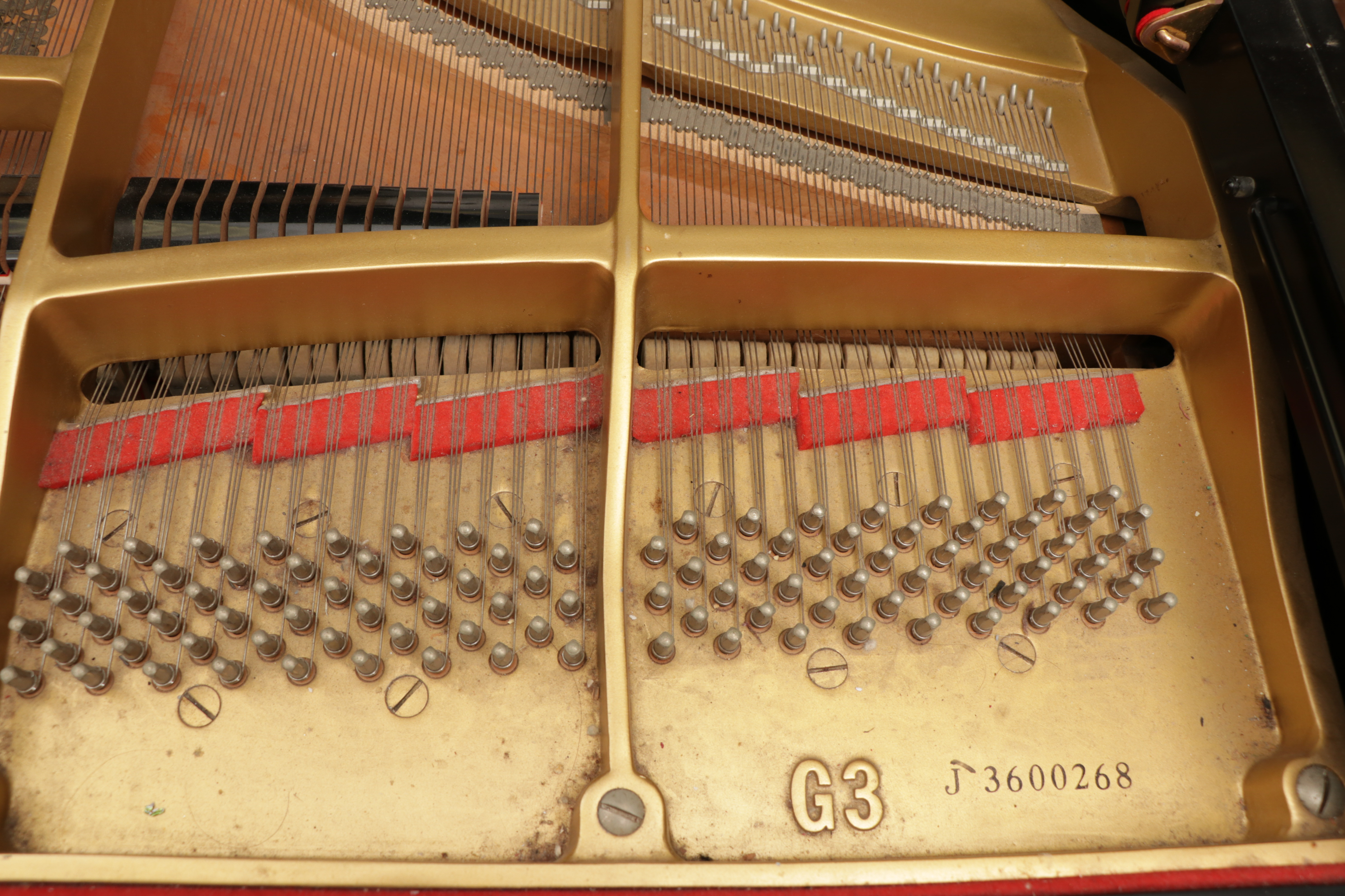 Yamaha G3 Polished Ebony Baby Grand Piano with Tufted Bench
