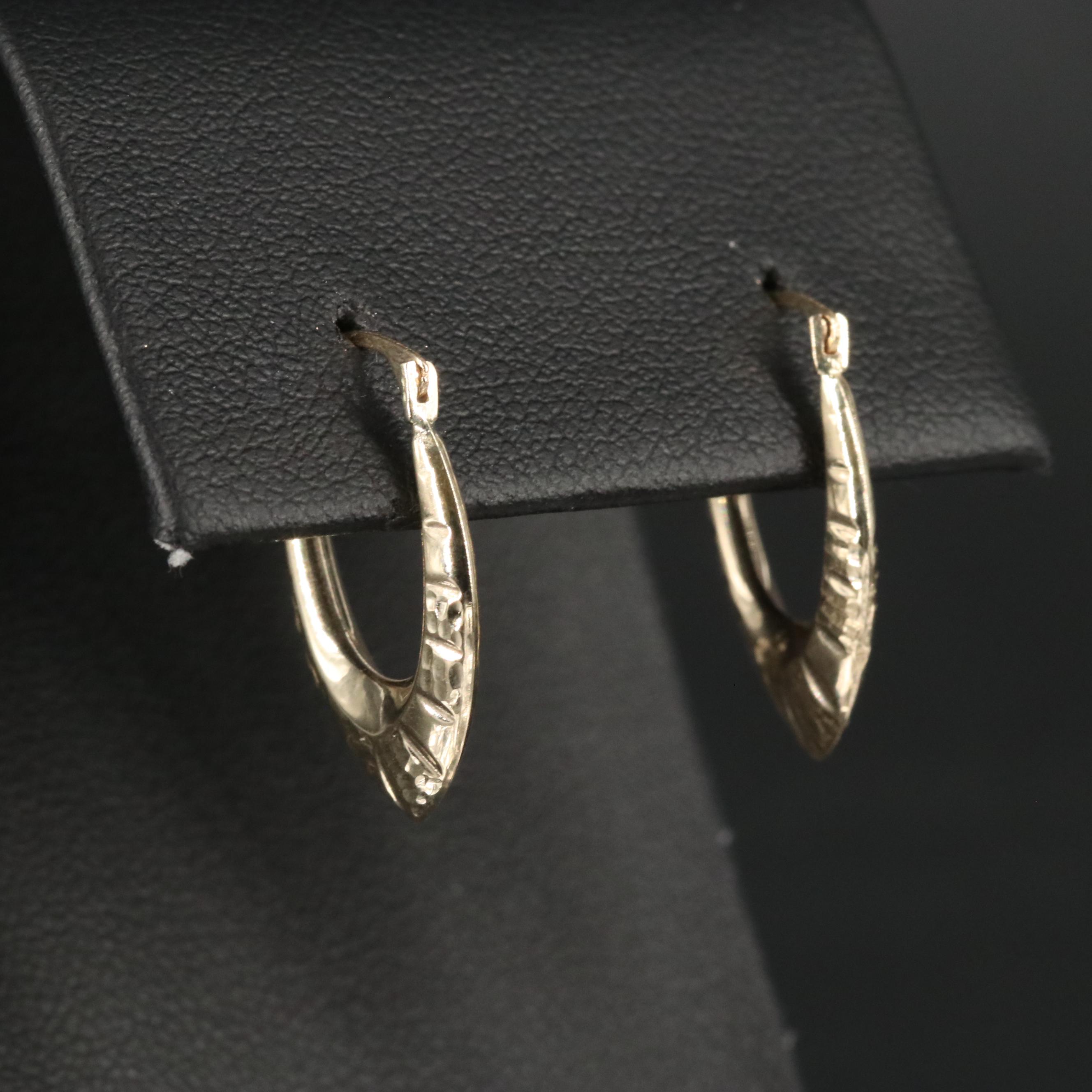 10K Hoop Earrings