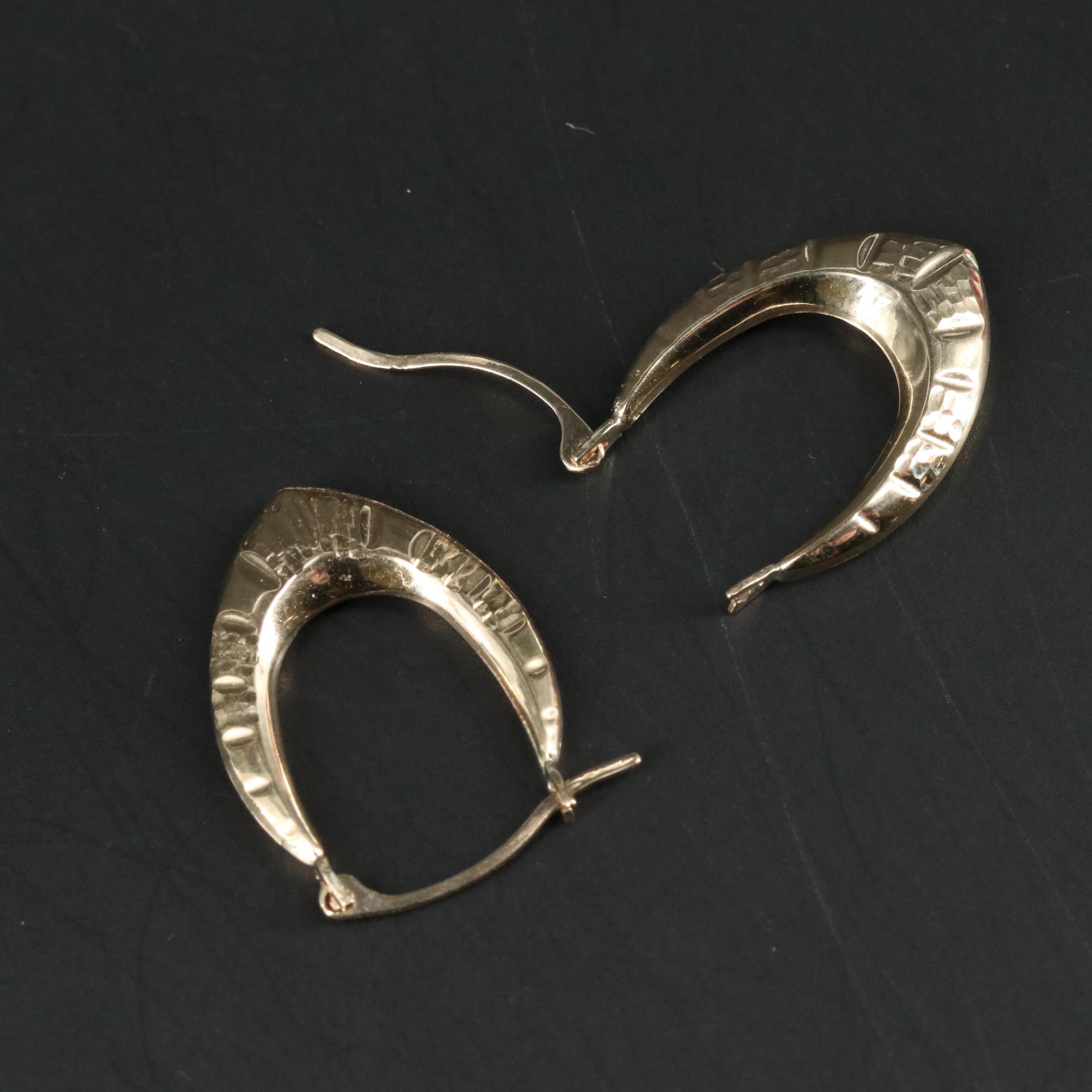 10K Hoop Earrings