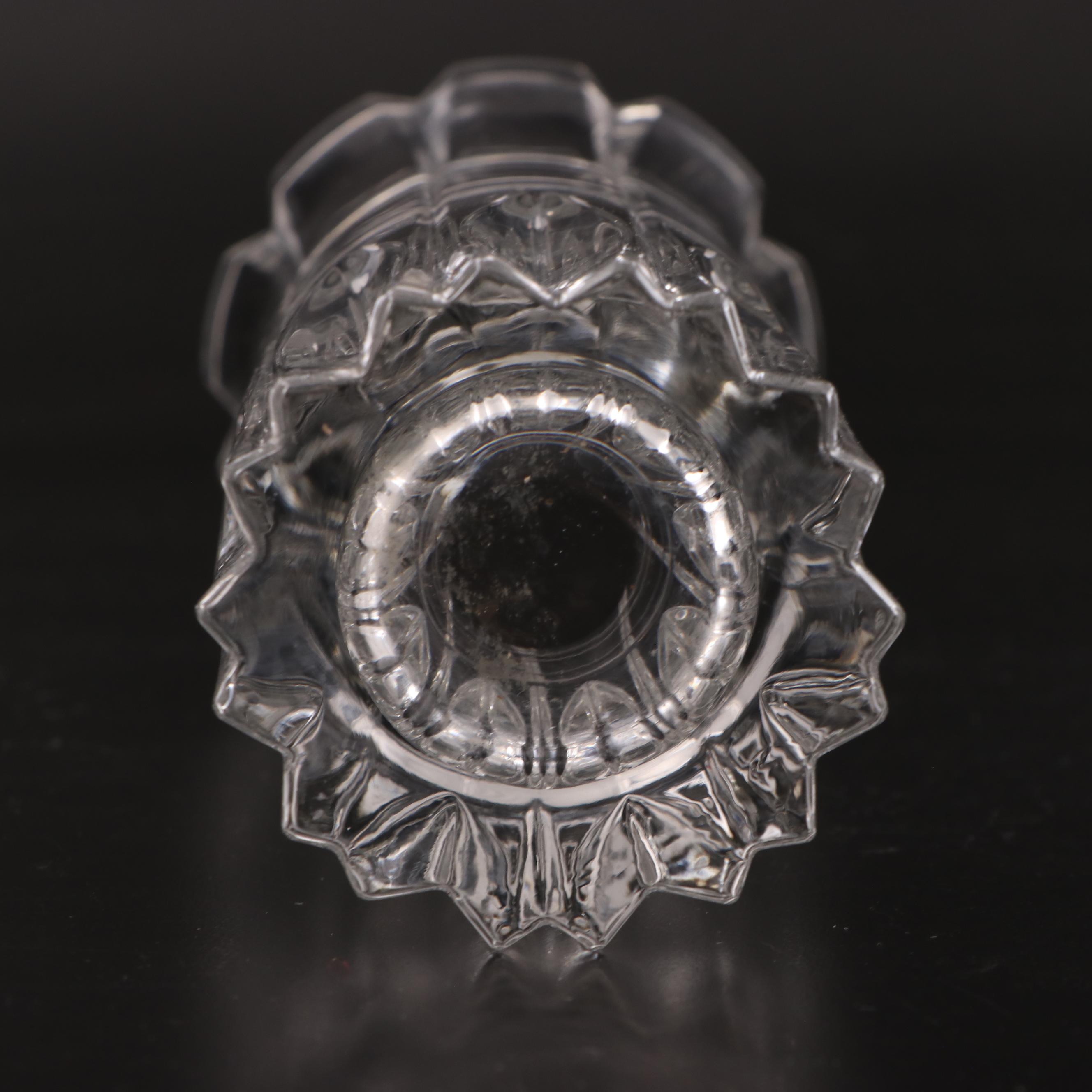 Lenox and Other Glass Vase with Libbey Pressed Glass Bowl