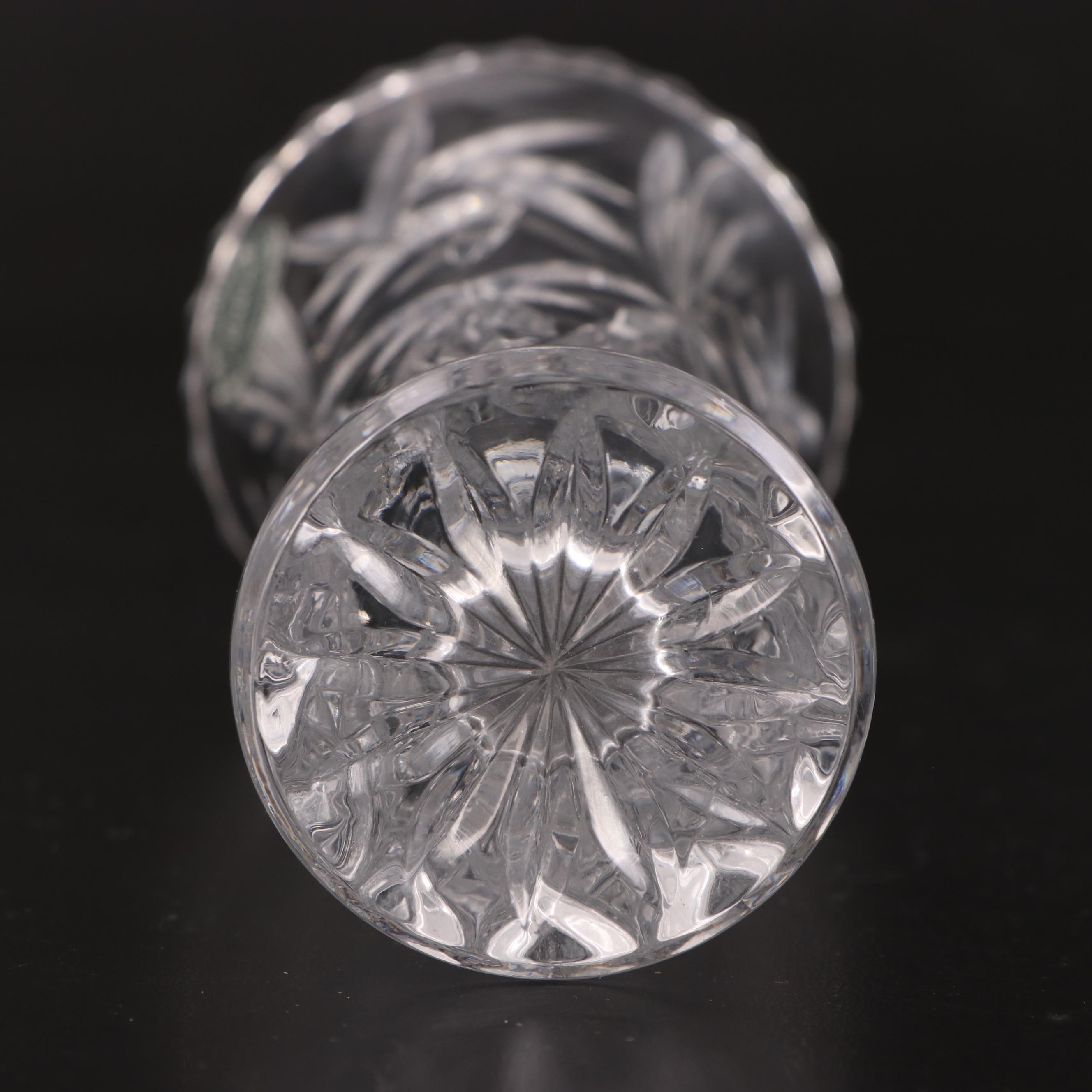 Lenox and Other Glass Vase with Libbey Pressed Glass Bowl