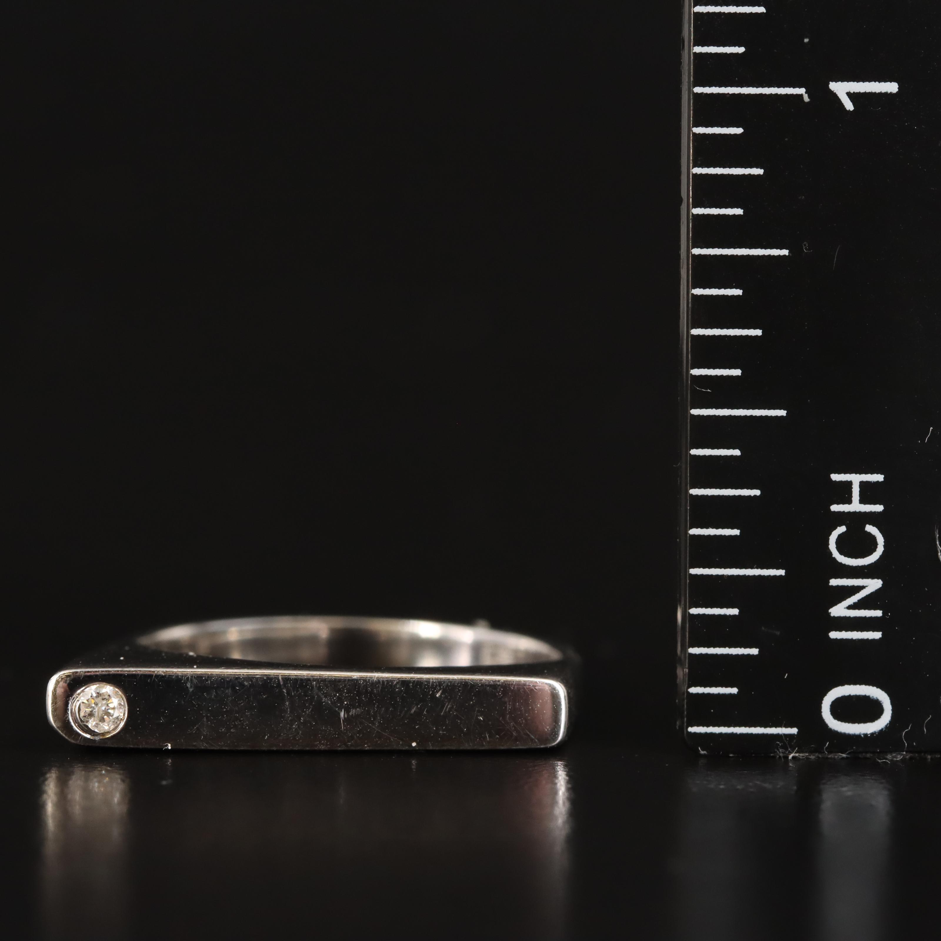 Sterling Tri-Color Diamond Stacking Rings