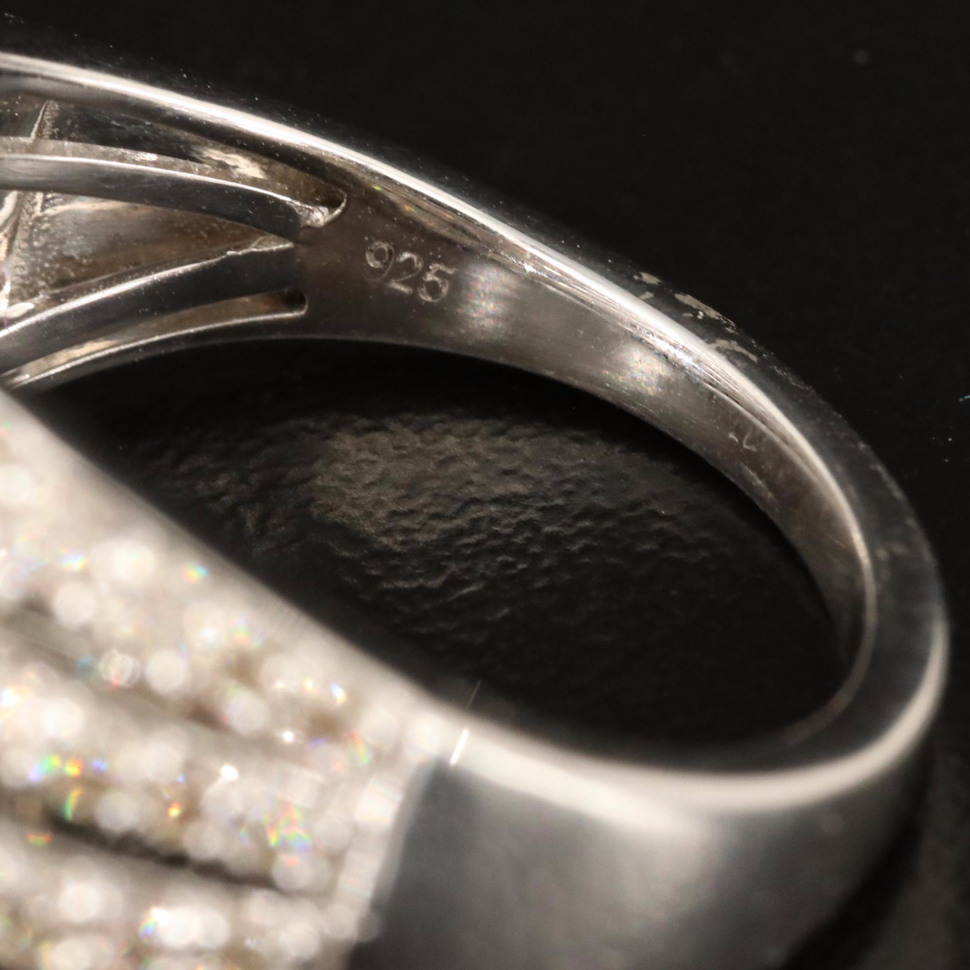 Sterling 2.00 CTW Diamond Interlocking Loops Ring