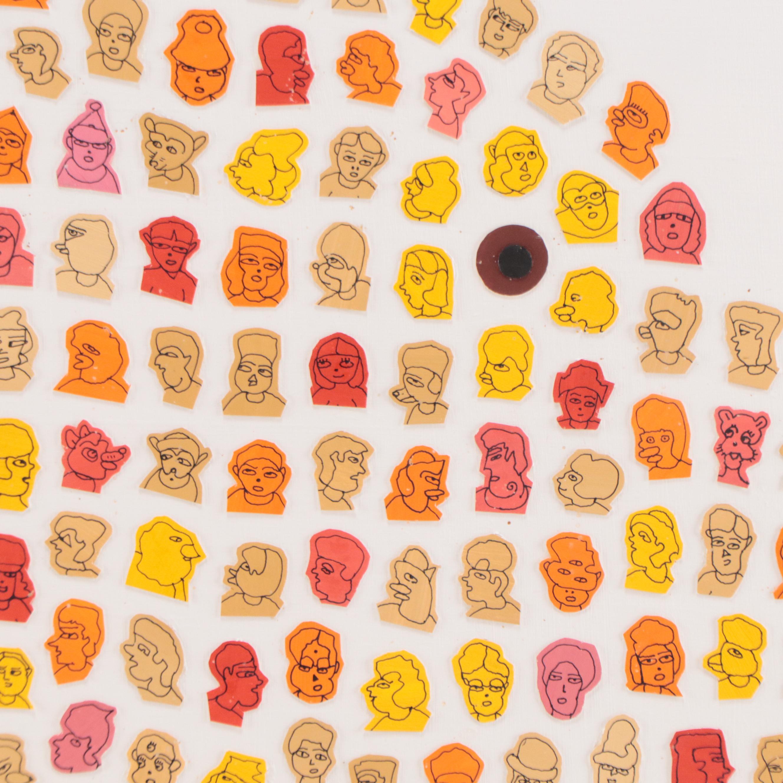 Stewart Katz Mixed Media Composition "Jessie," 1997