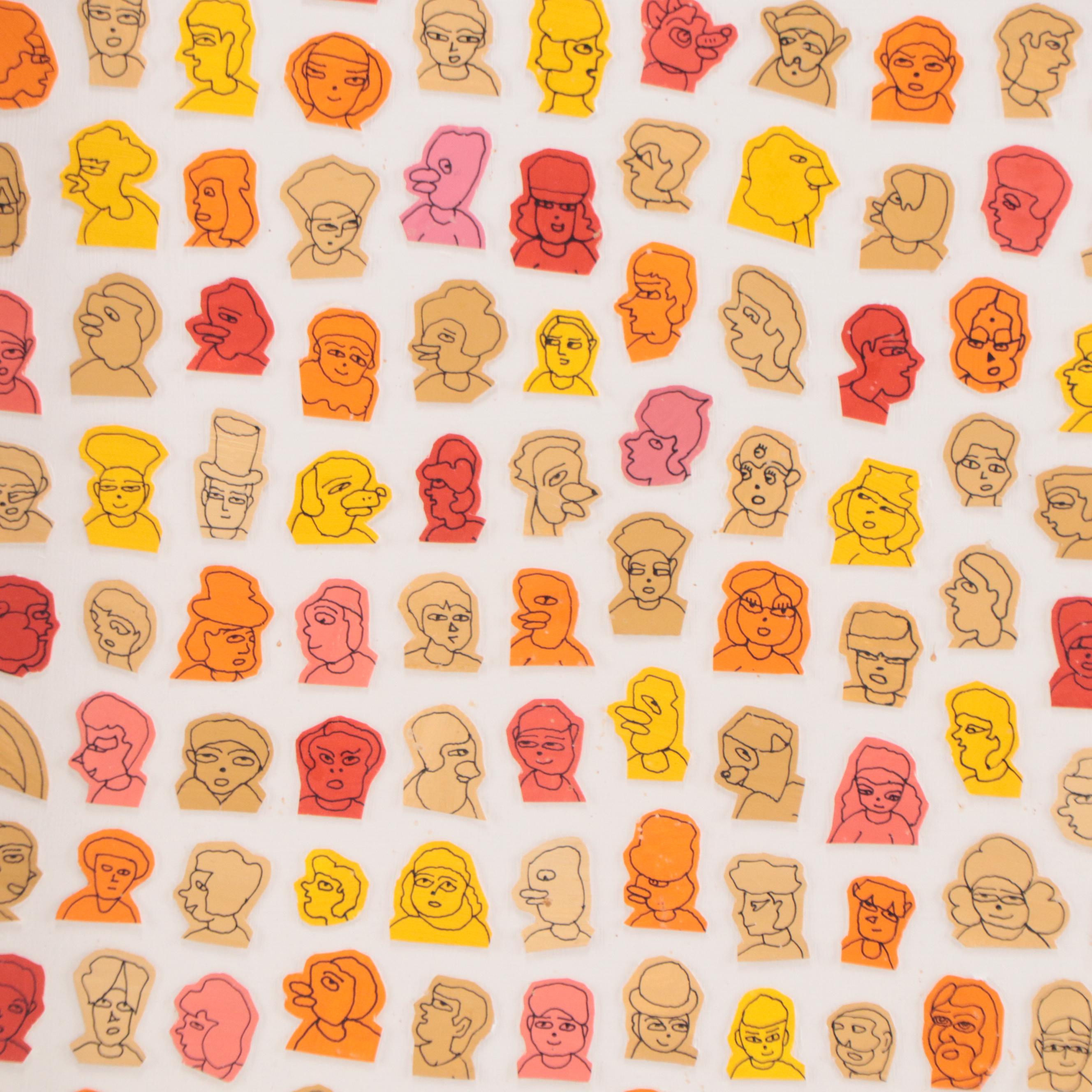 Stewart Katz Mixed Media Composition "Jessie," 1997