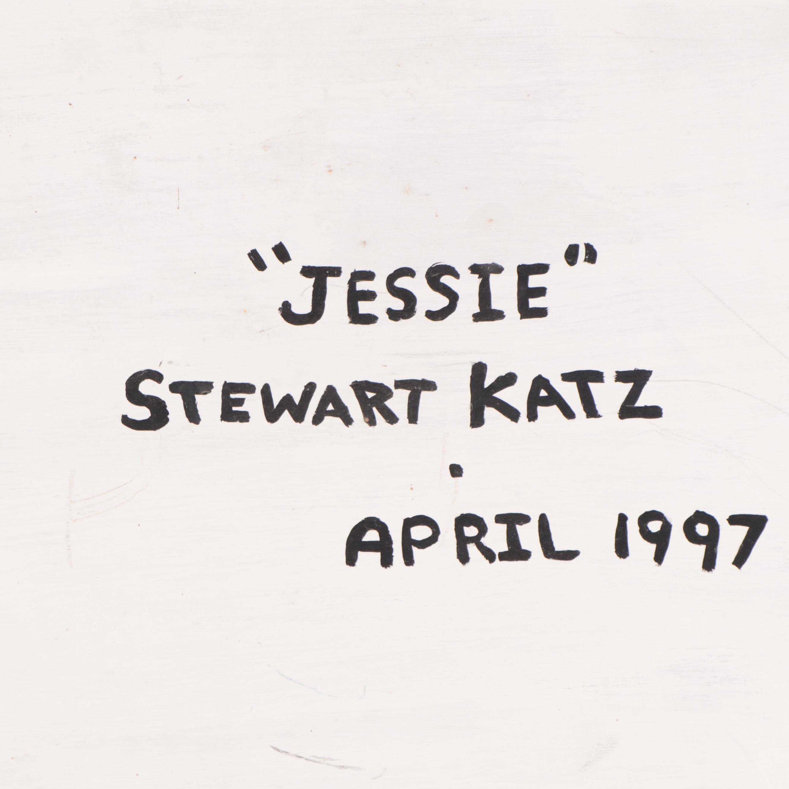 Stewart Katz Mixed Media Composition "Jessie," 1997