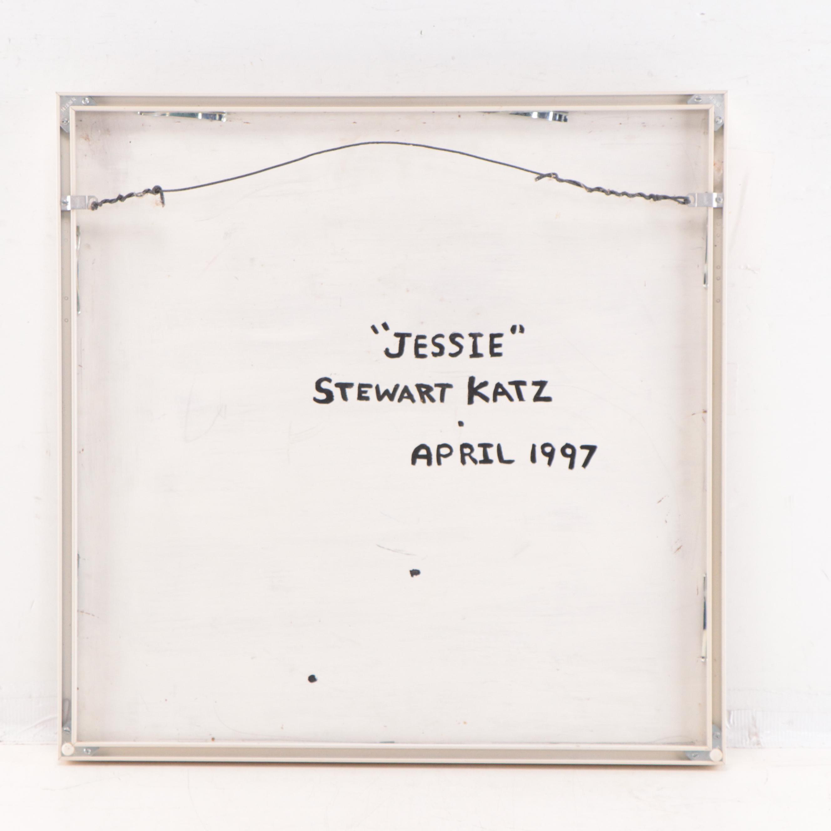 Stewart Katz Mixed Media Composition "Jessie," 1997