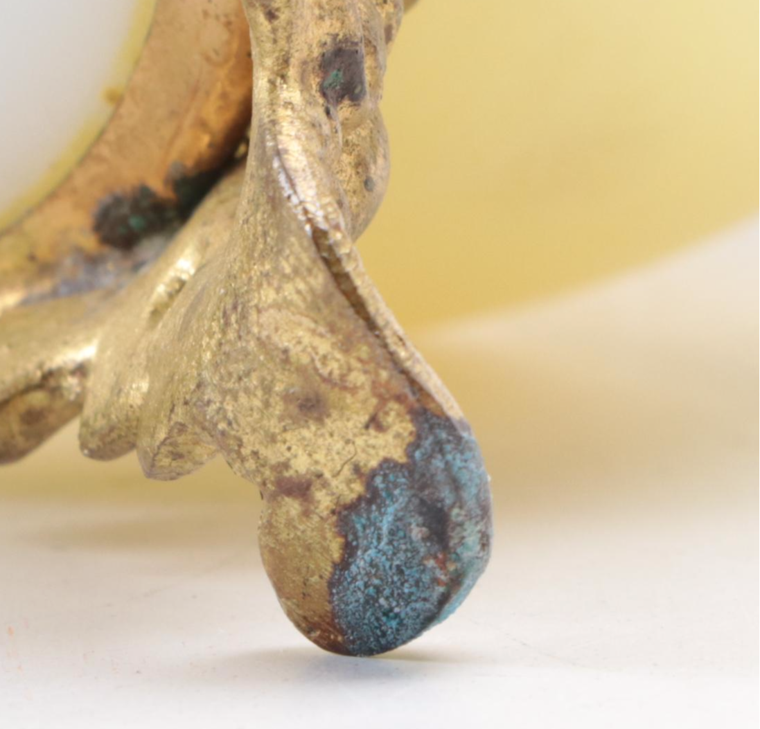 Wavecrest C.F. Monroe and Other Victorian Style Satin Glass Vanity Trinket Boxes