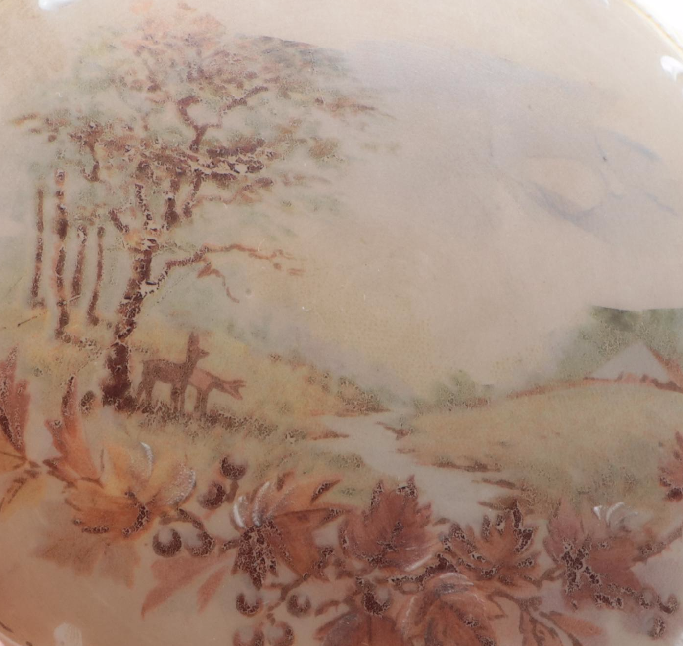 Wavecrest C.F. Monroe and Other Victorian Style Satin Glass Vanity Trinket Boxes