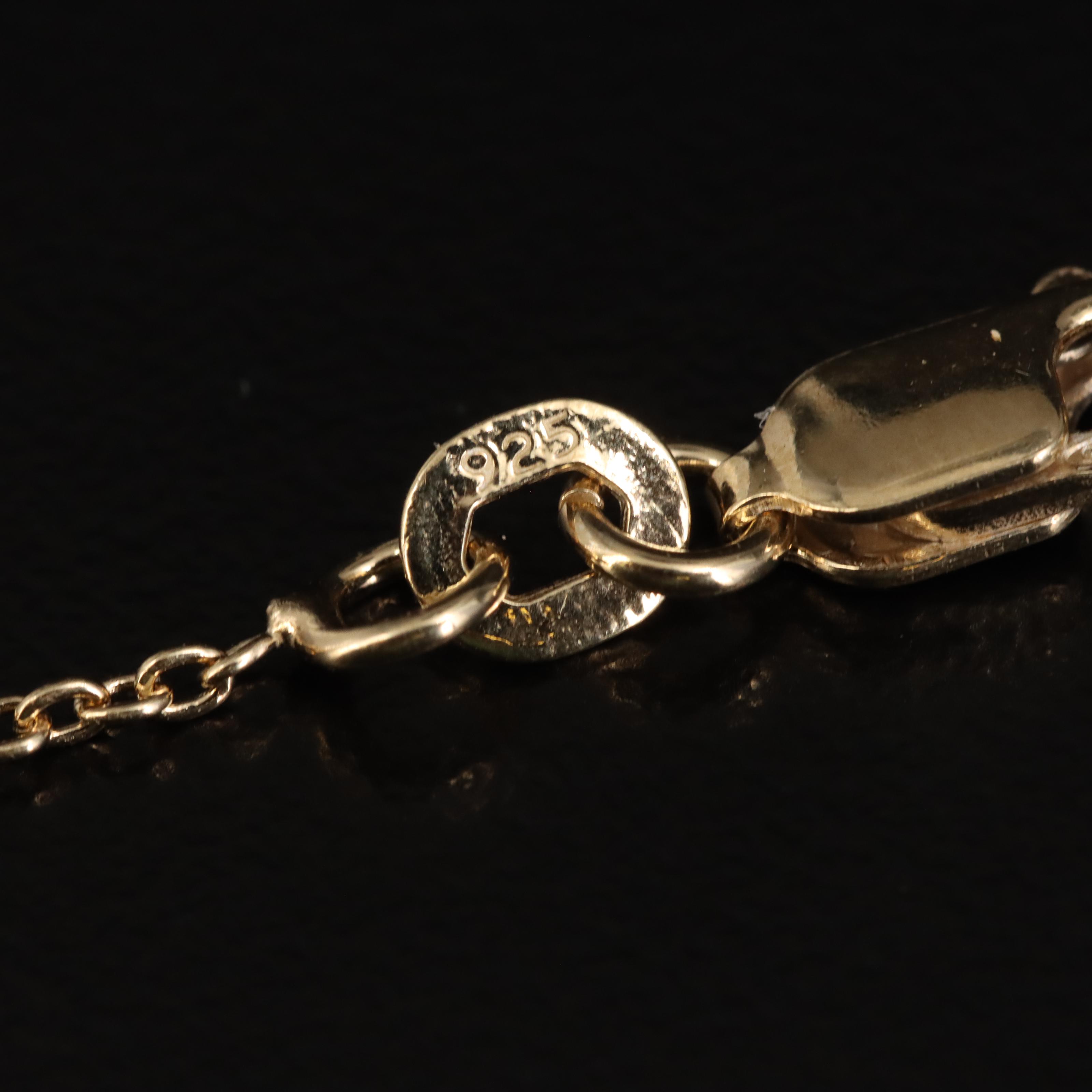 Sterling Diamond Heart Station Necklace