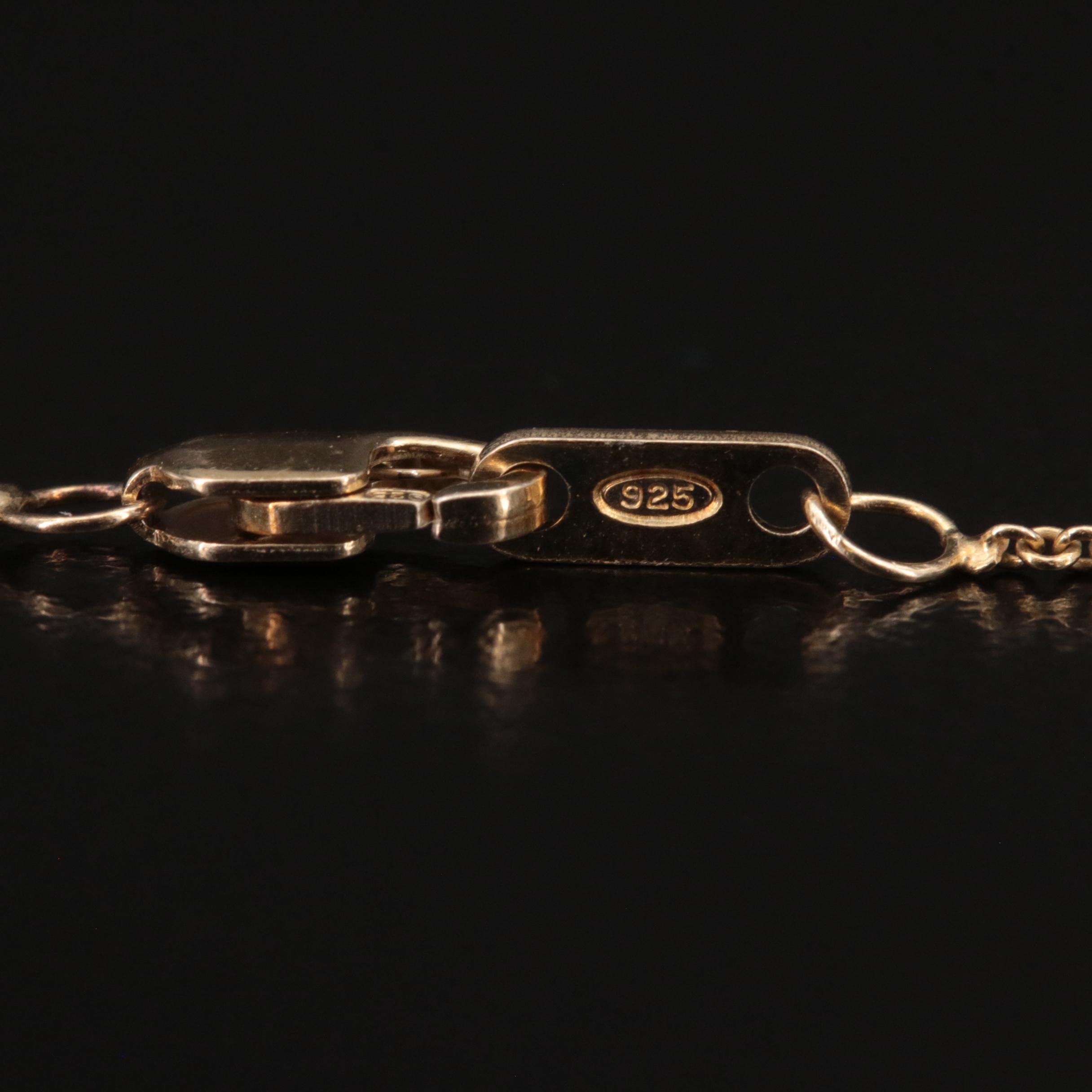 Sterling Diamond Pendant Necklace