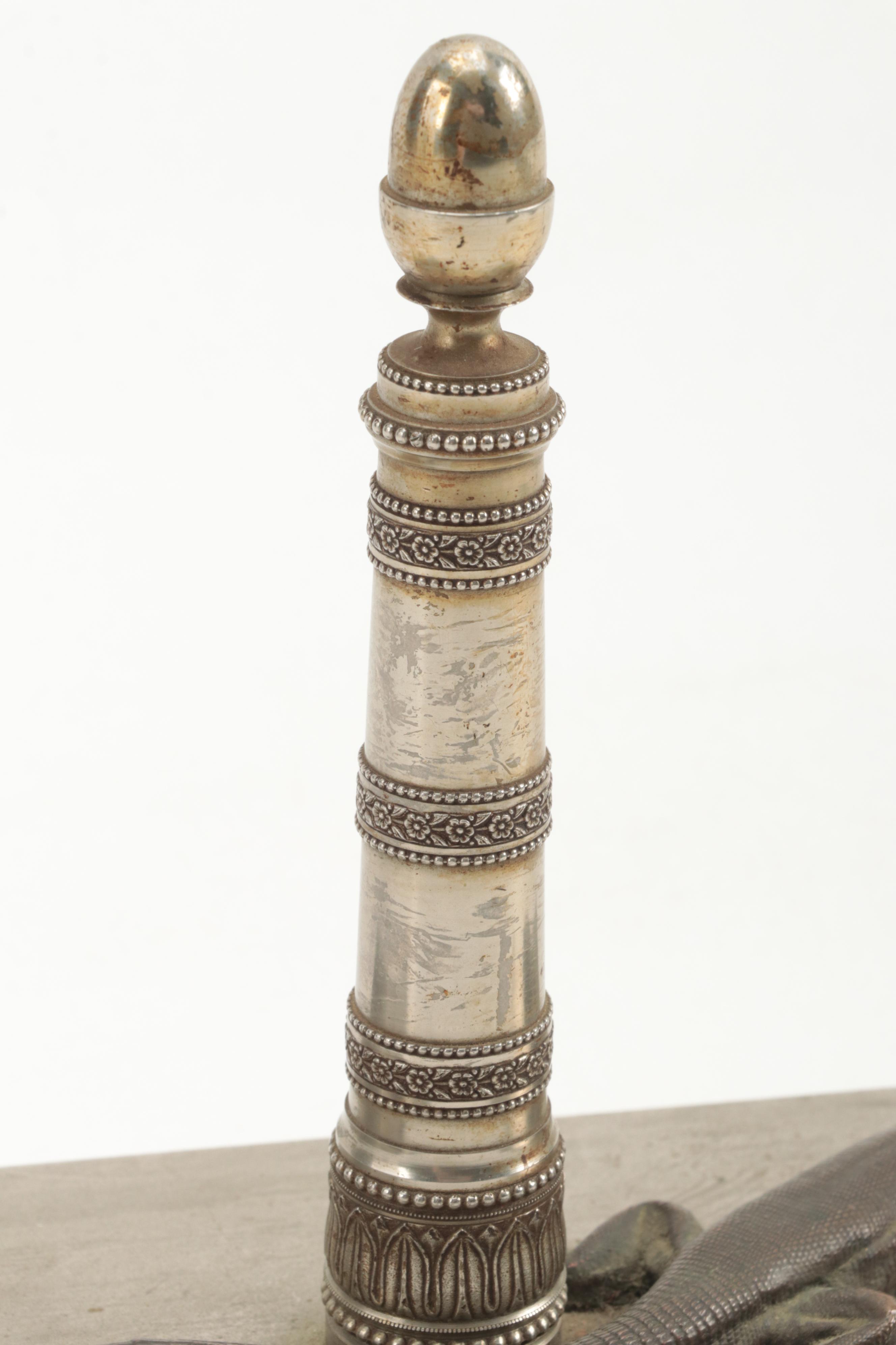 Large Grand Tour Blotter or Paperweight in Brass and Bronze, Late 19th C.