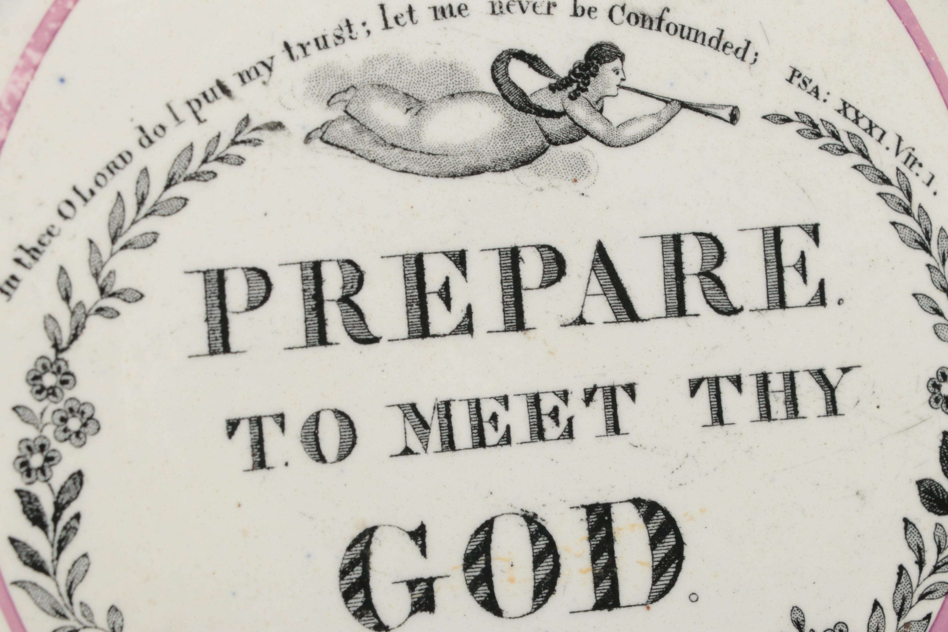 English Soft Paste Porcelain Lustreware Plaque, Early 19th Century